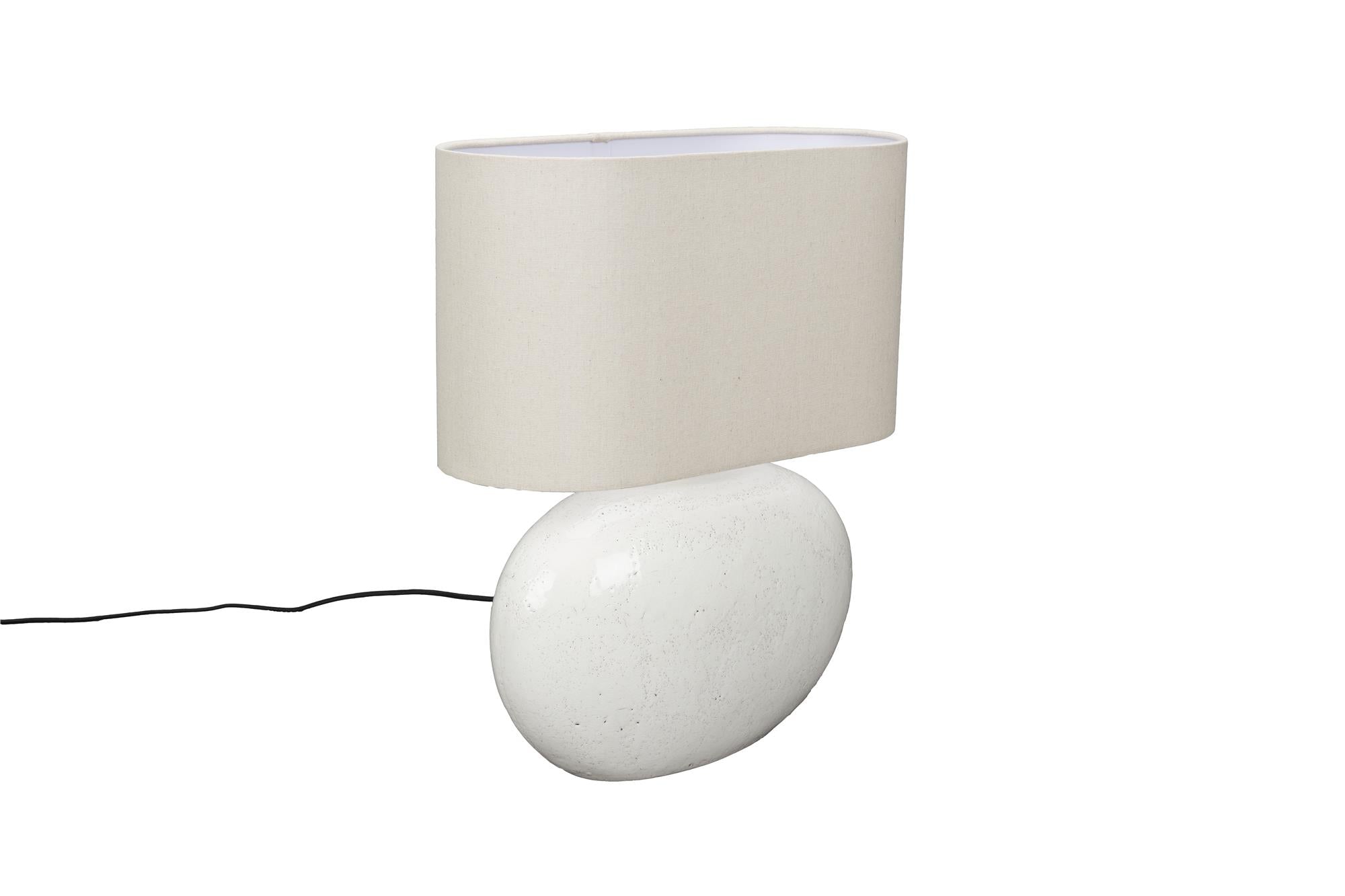 Hailey table lamp light beige ceramics