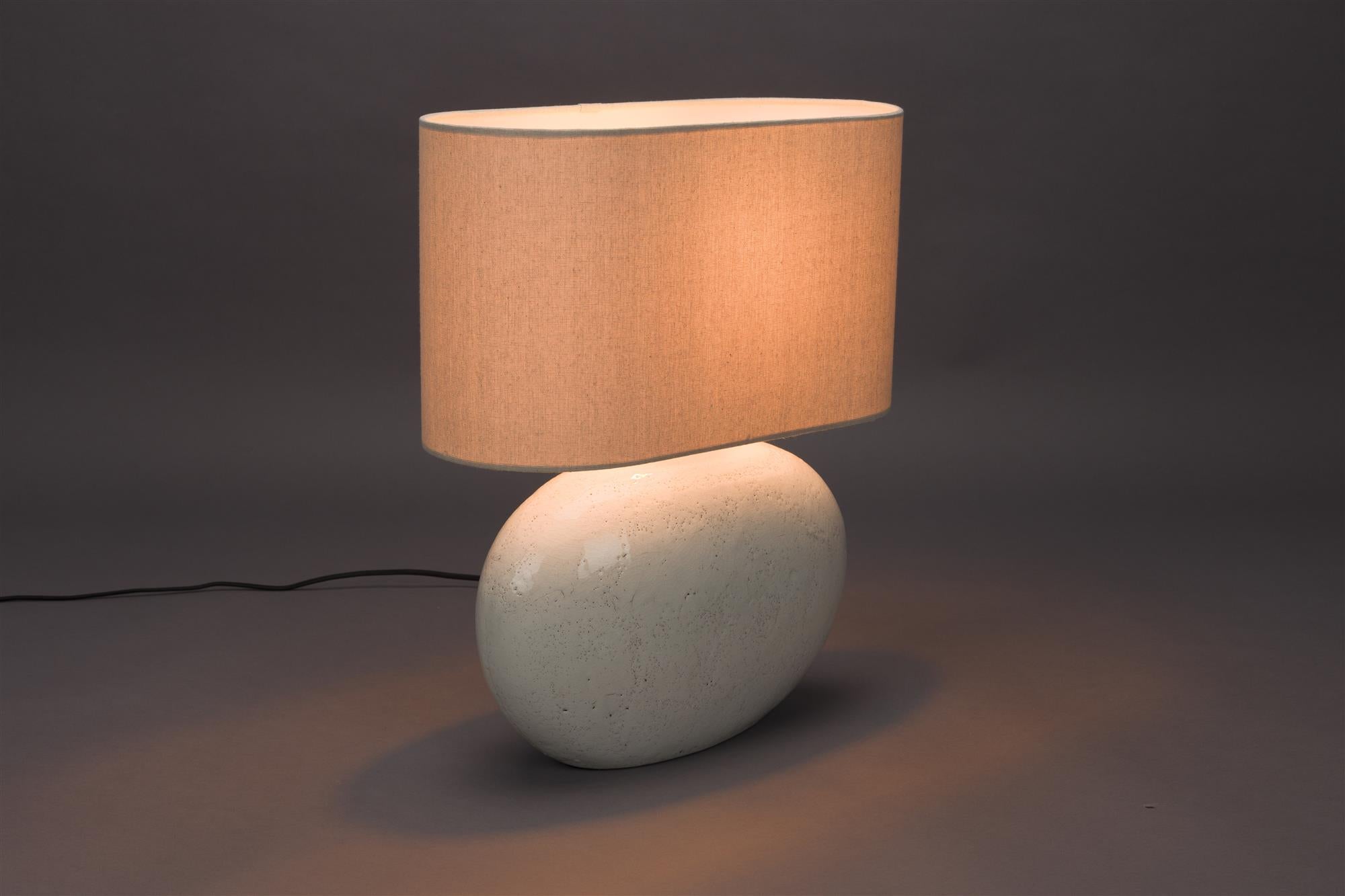 Hailey table lamp light beige ceramics