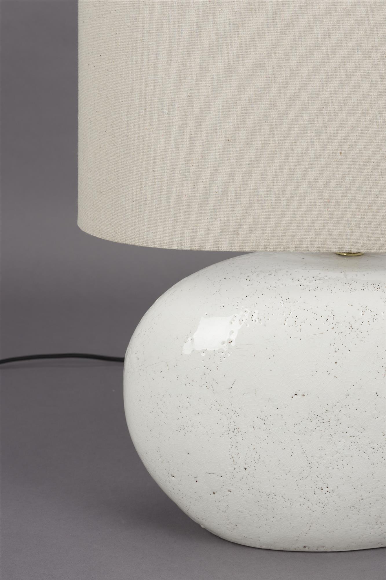 Hailey table lamp light beige ceramics