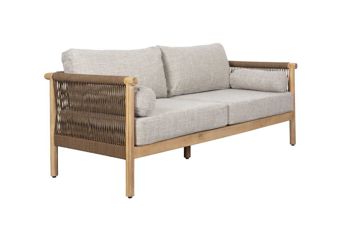 OASIS Gray Garden Furniture Set with Acacia Wood