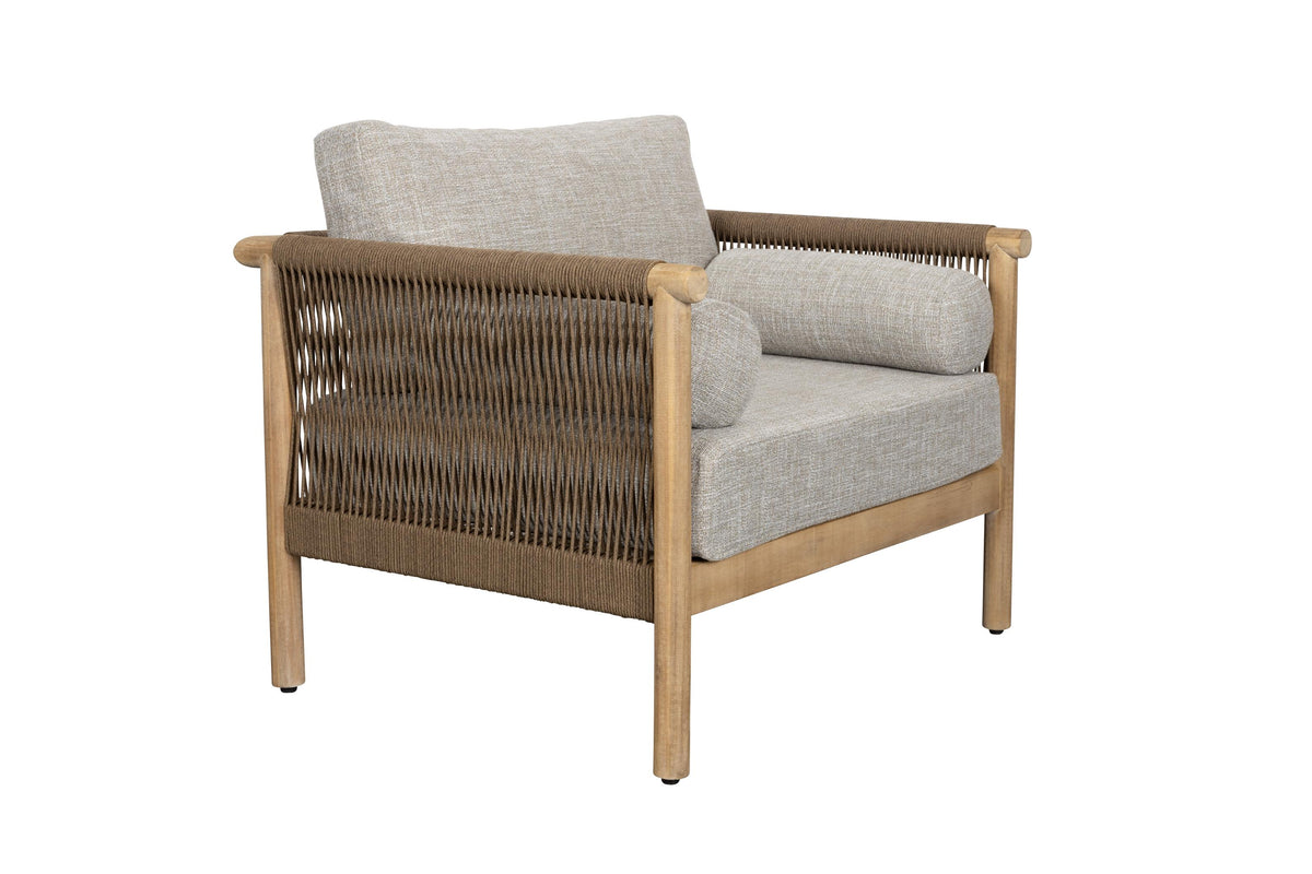 OASIS Gray Garden Furniture Set with Acacia Wood