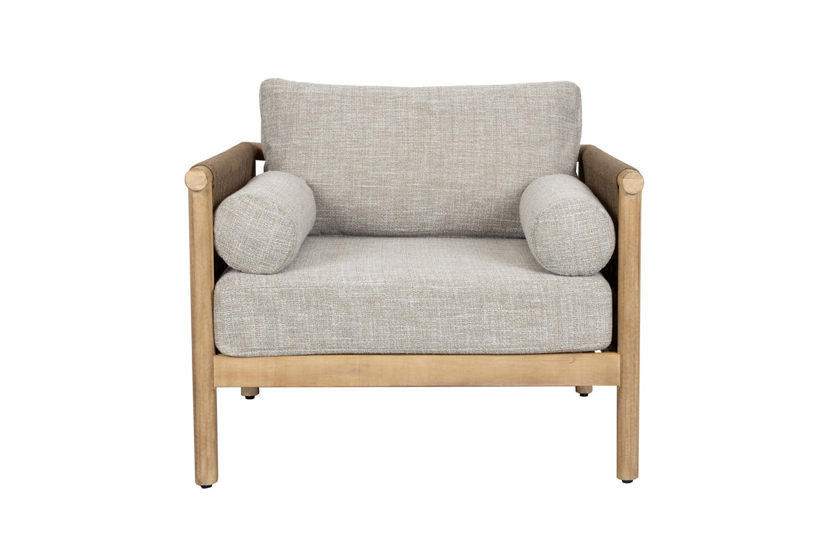 OASIS Gray Garden Furniture Set with Acacia Wood