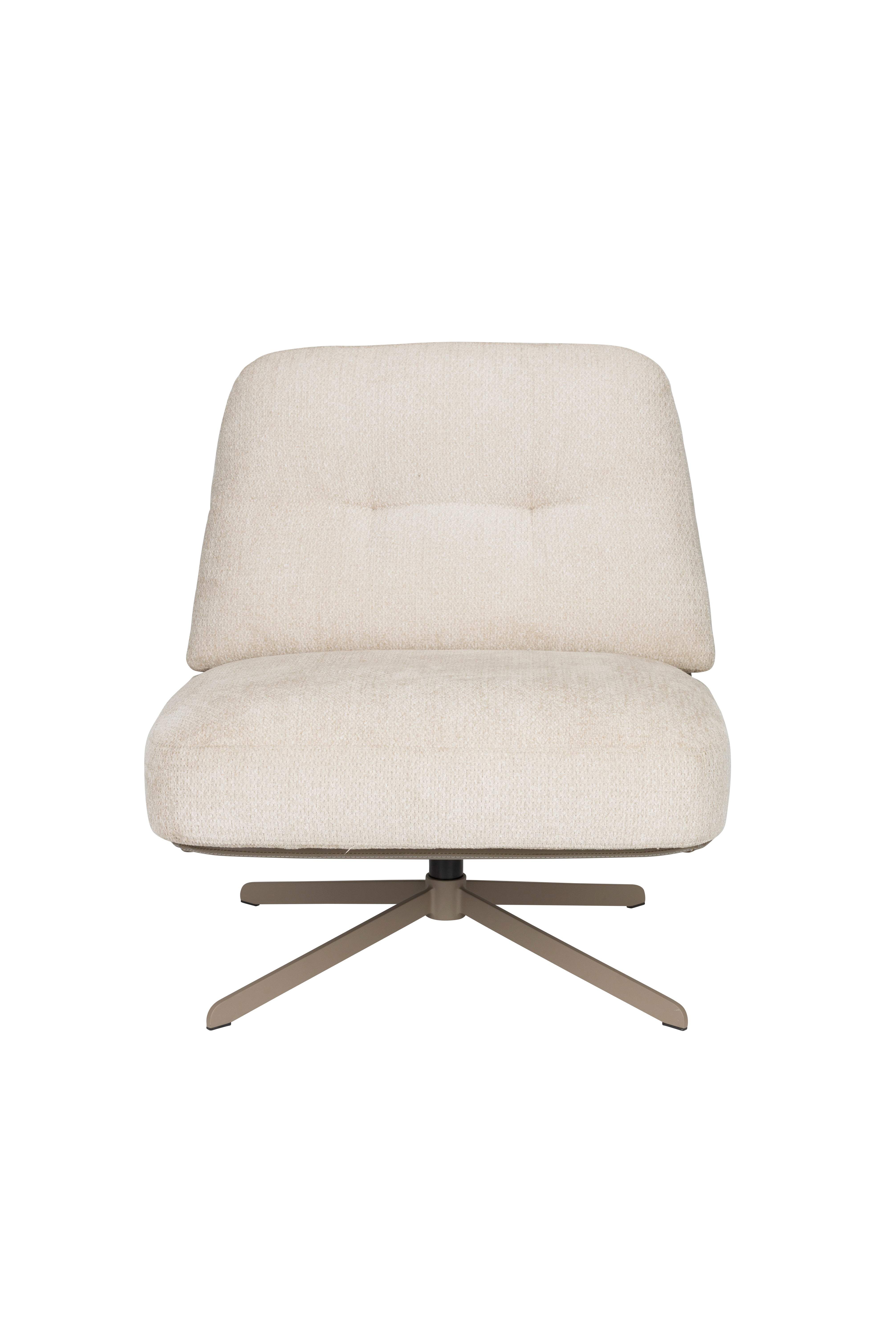 BENJAMIN armchair beige eco-leather with beige base [Monika] [Amelia spr]
