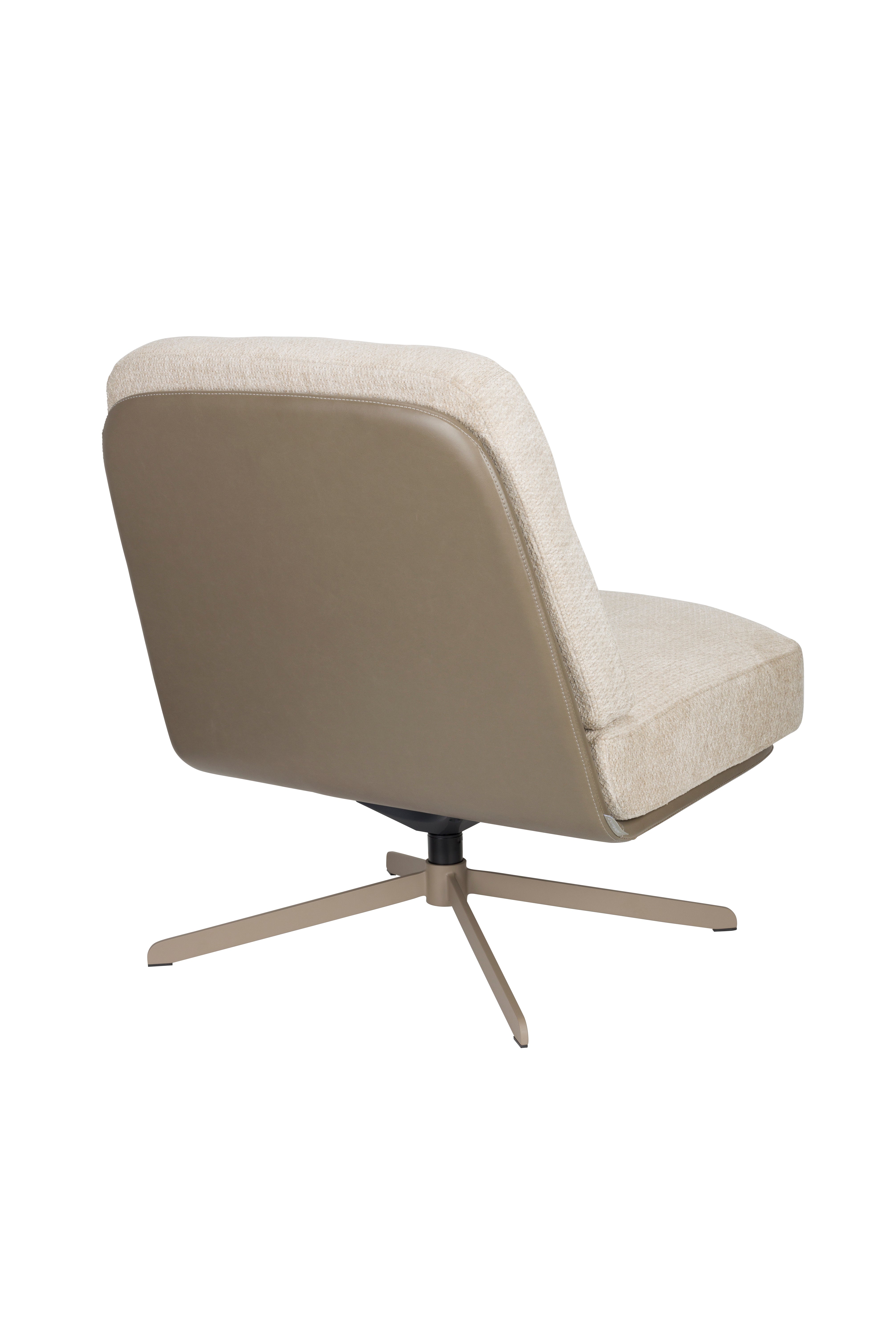 BENJAMIN armchair beige eco-leather with beige base [Monika] [Amelia spr]