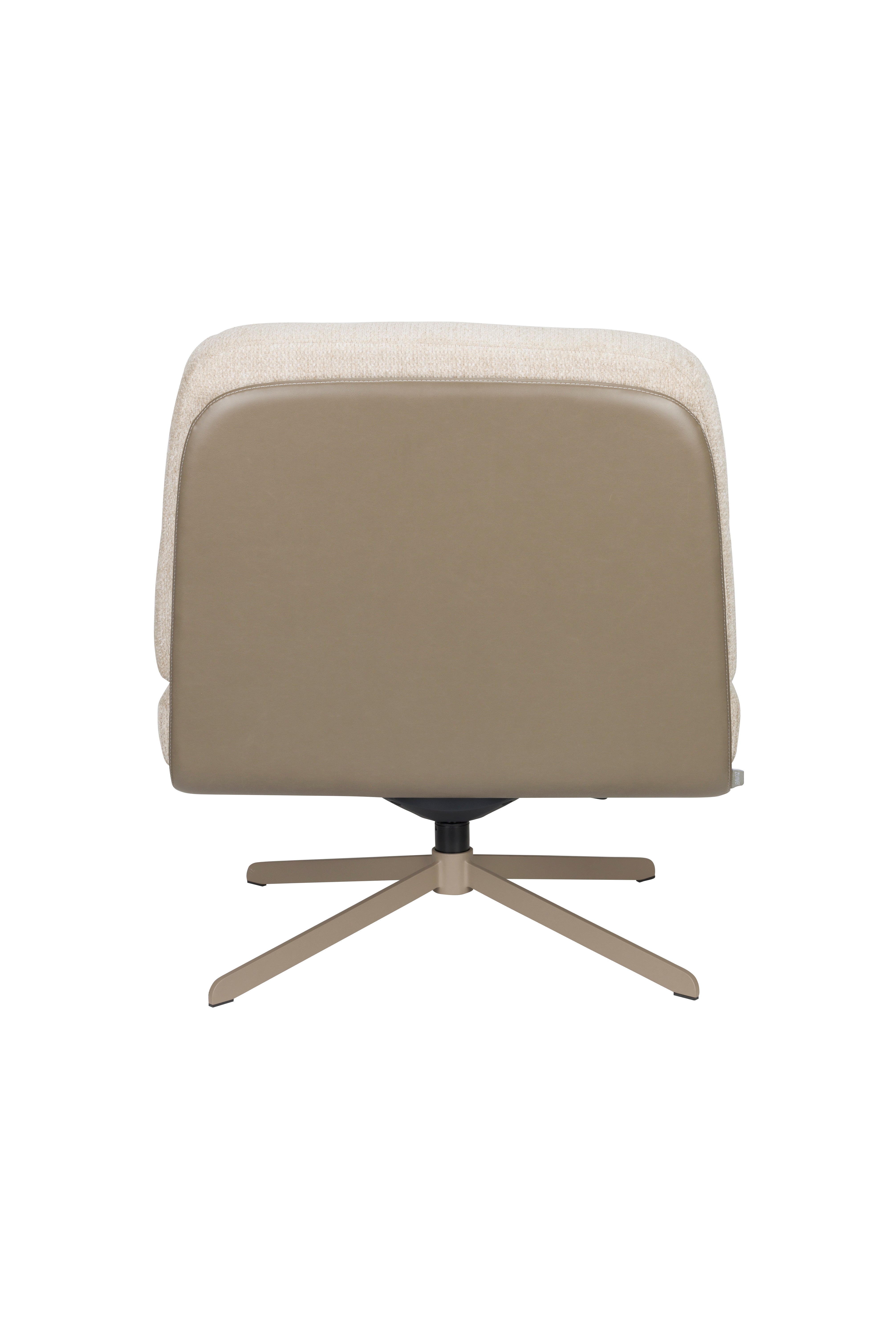BENJAMIN armchair beige eco-leather with beige base [Monika] [Amelia spr]