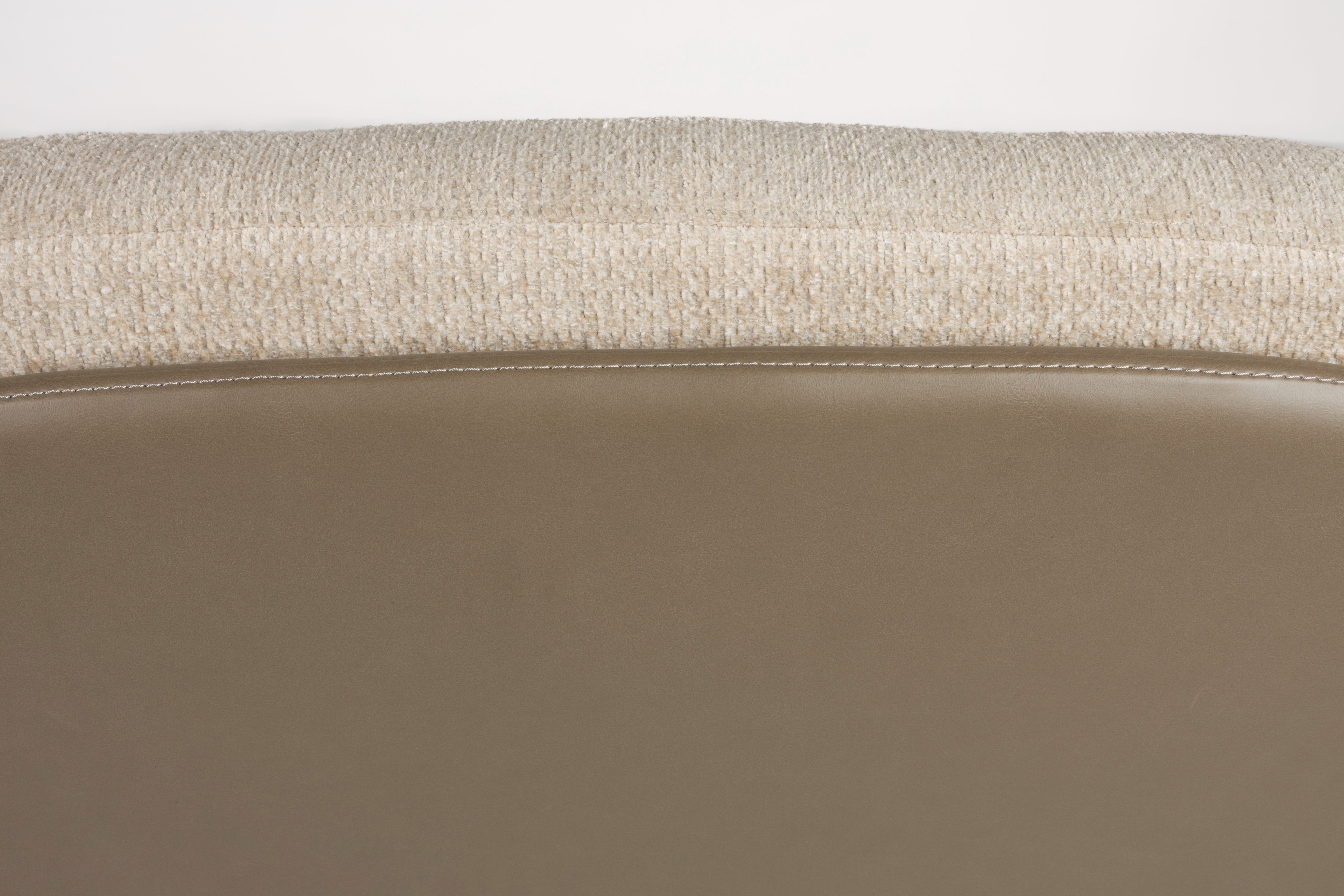 BENJAMIN armchair beige eco-leather with beige base [Monika] [Amelia spr]