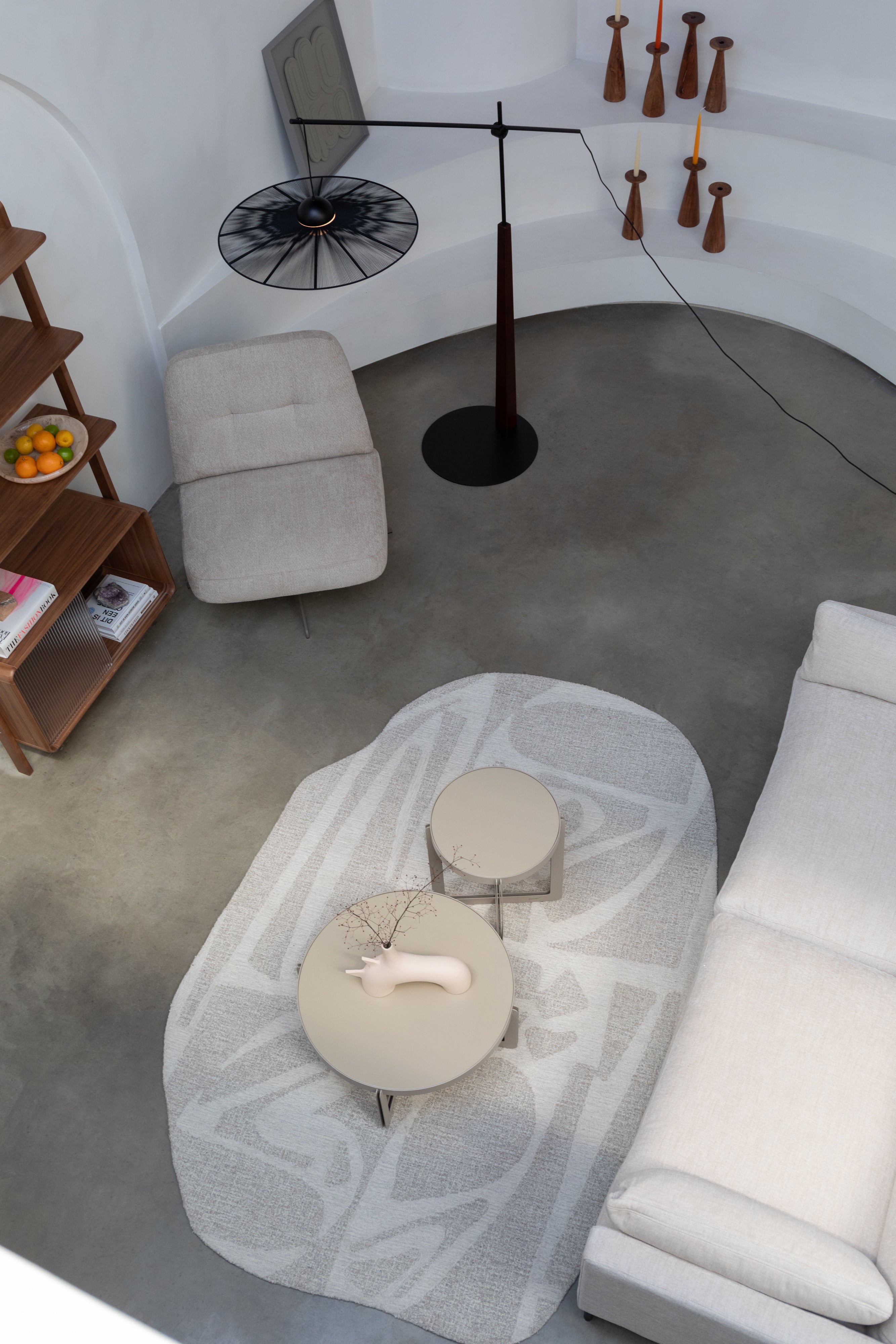 BENJAMIN armchair beige eco-leather with beige base [Monika] [Amelia spr]