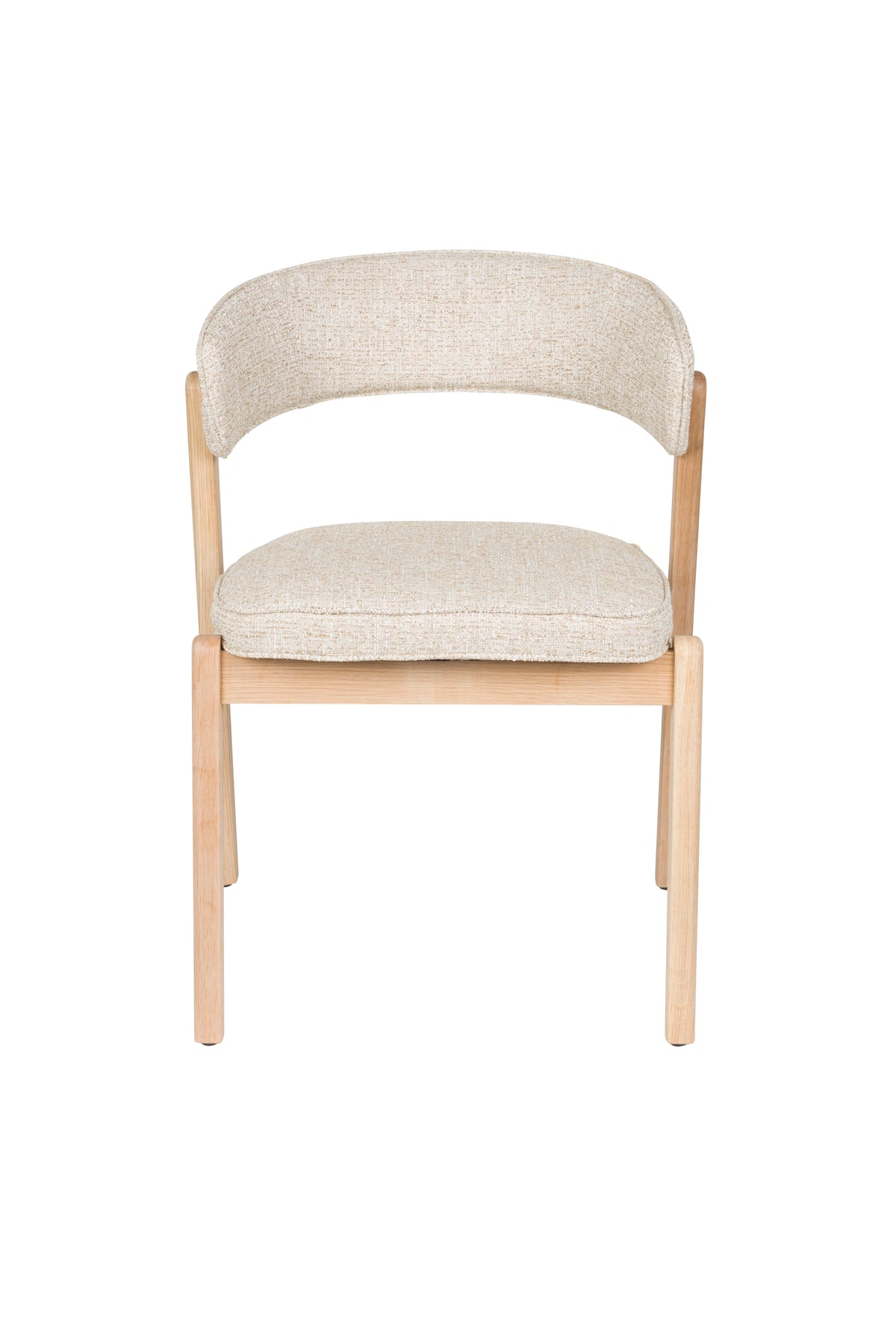 Bright Chair Beige with Oak Base