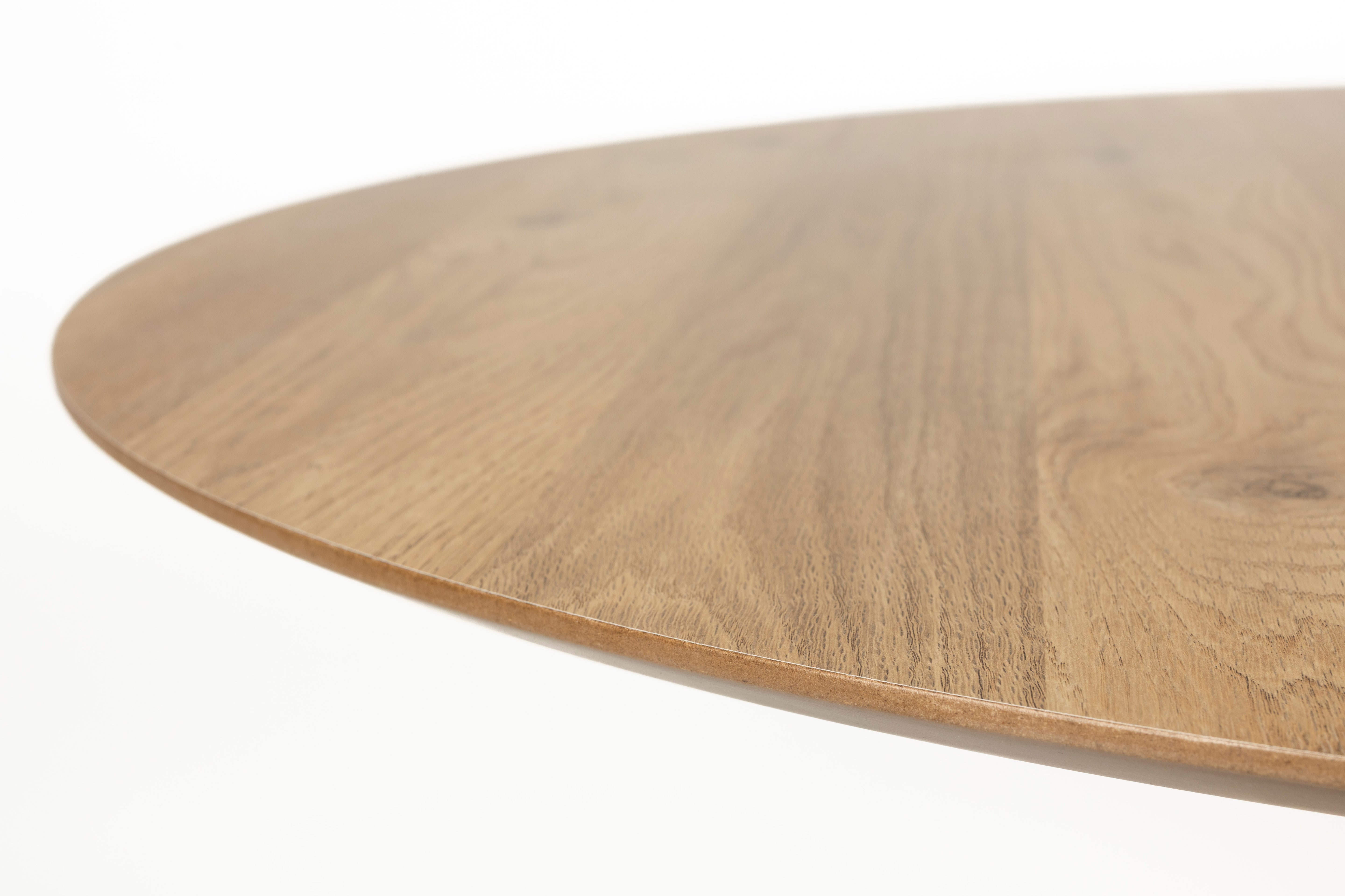 Round Table STEVEN brown with beige base