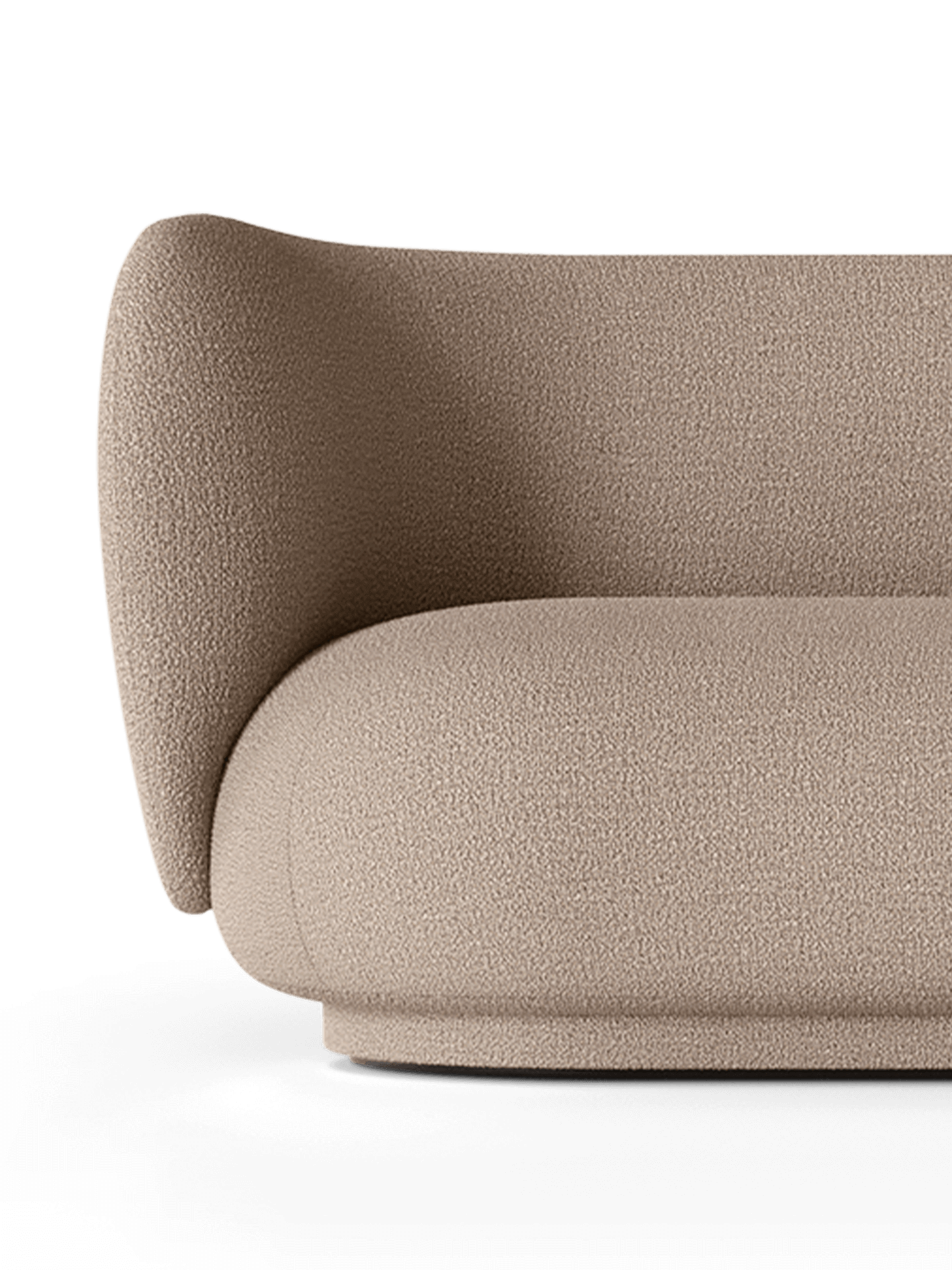 Rico Bouclé Sand 4-person sofa