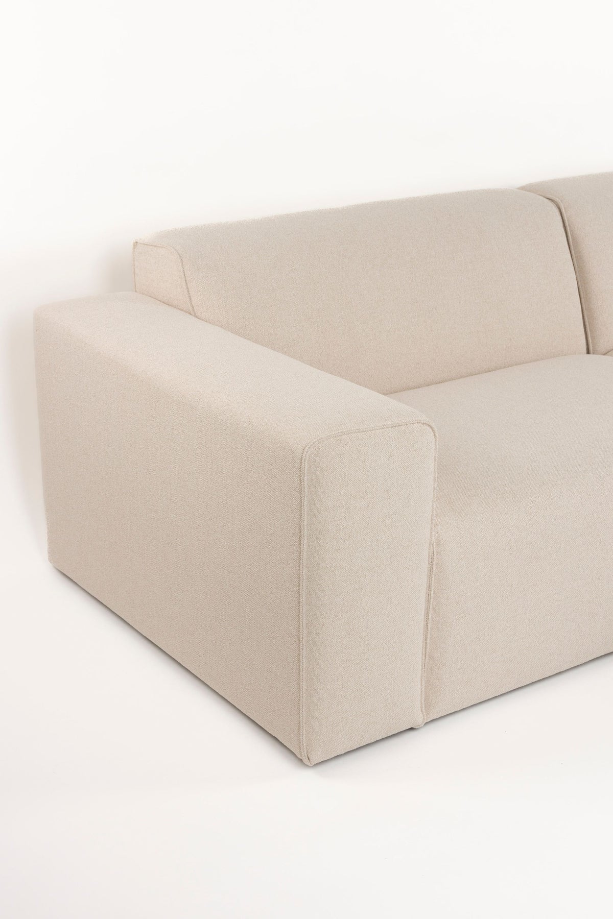 Sofa 3-osobowa MILKA piaskowy prawostronny – ujęcie 4