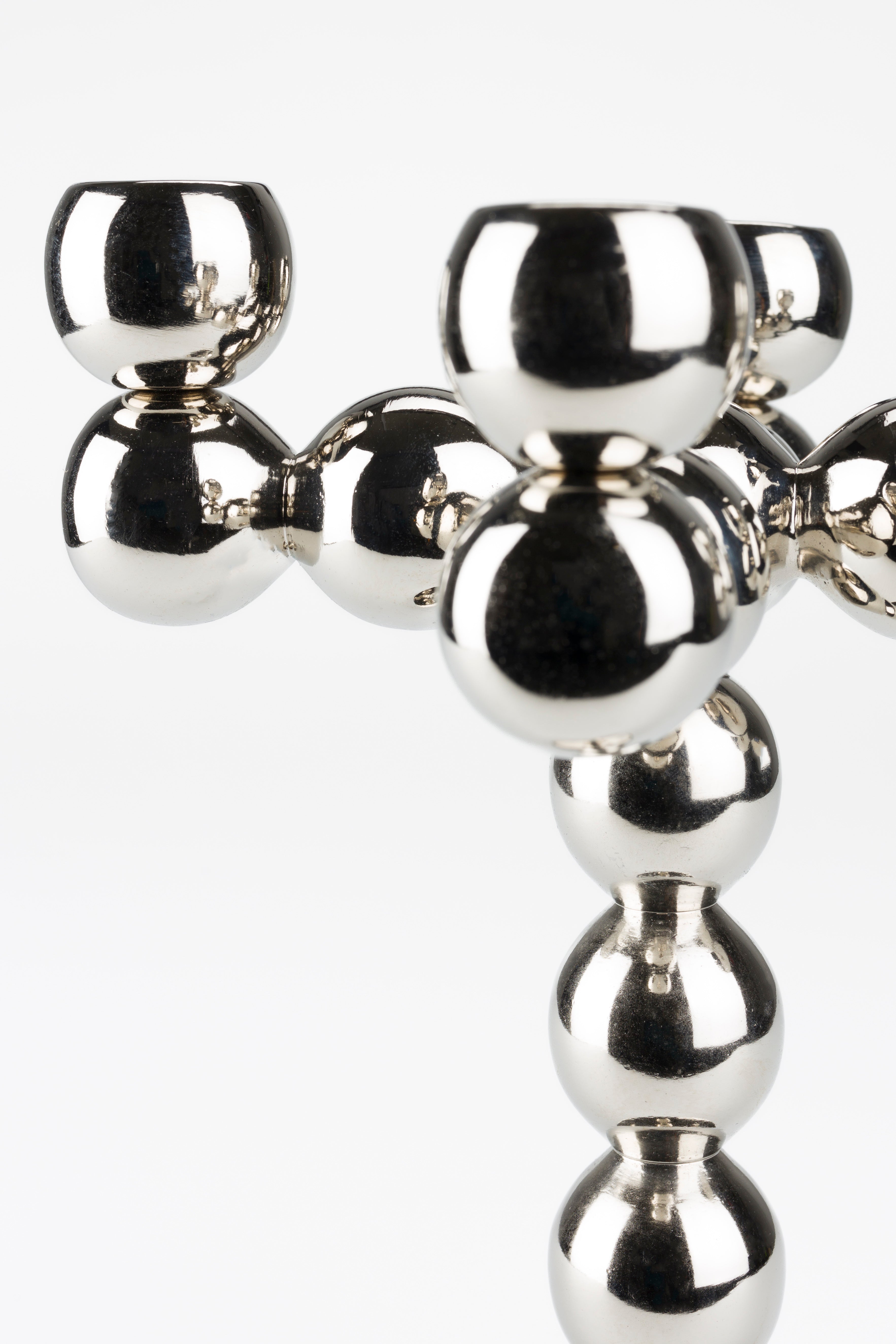 Kerzenhalter BUBBLES FOUR silber