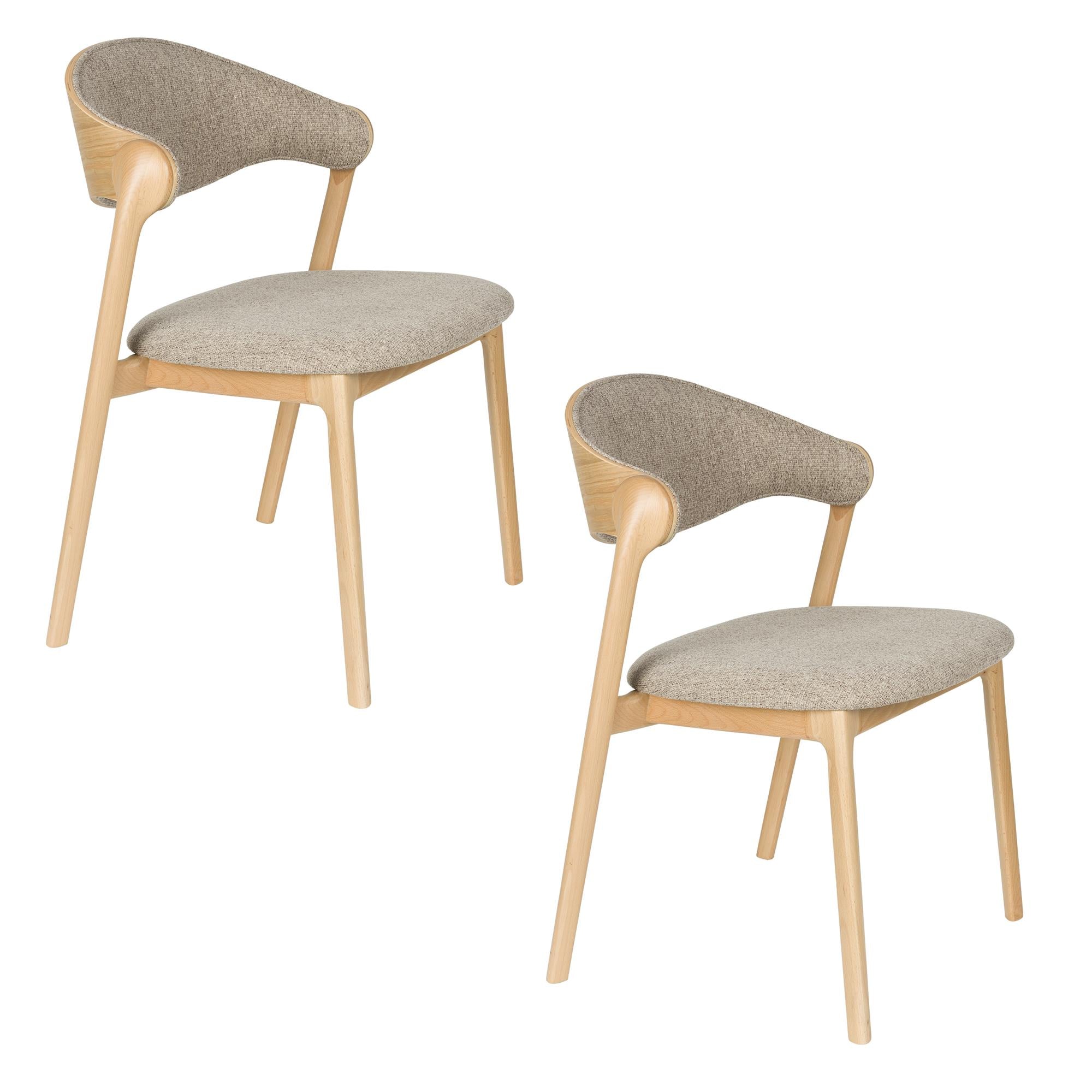 BABINGTON Chair brown with wooden base