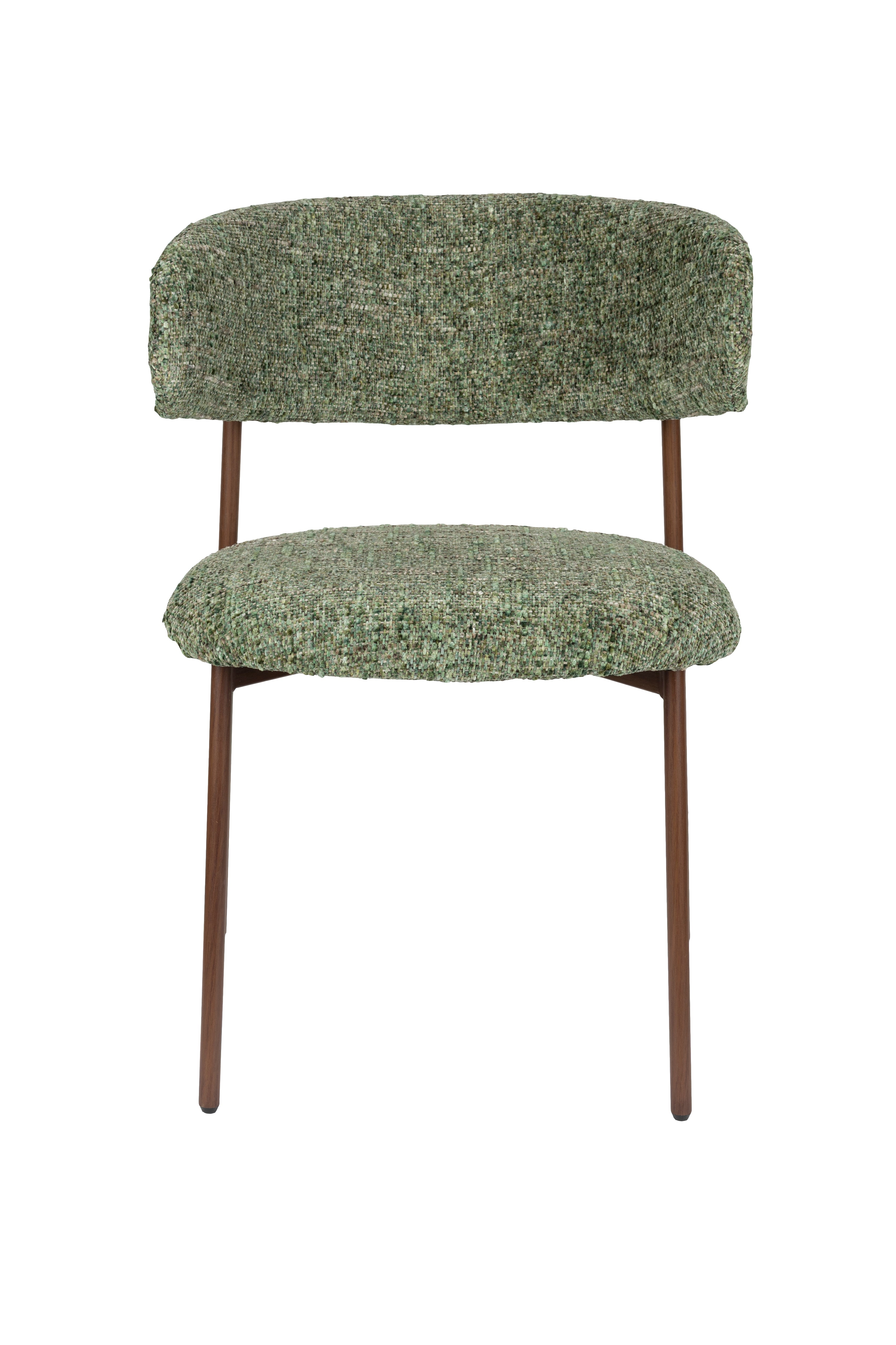 CLAES Chair Green with Brown Base