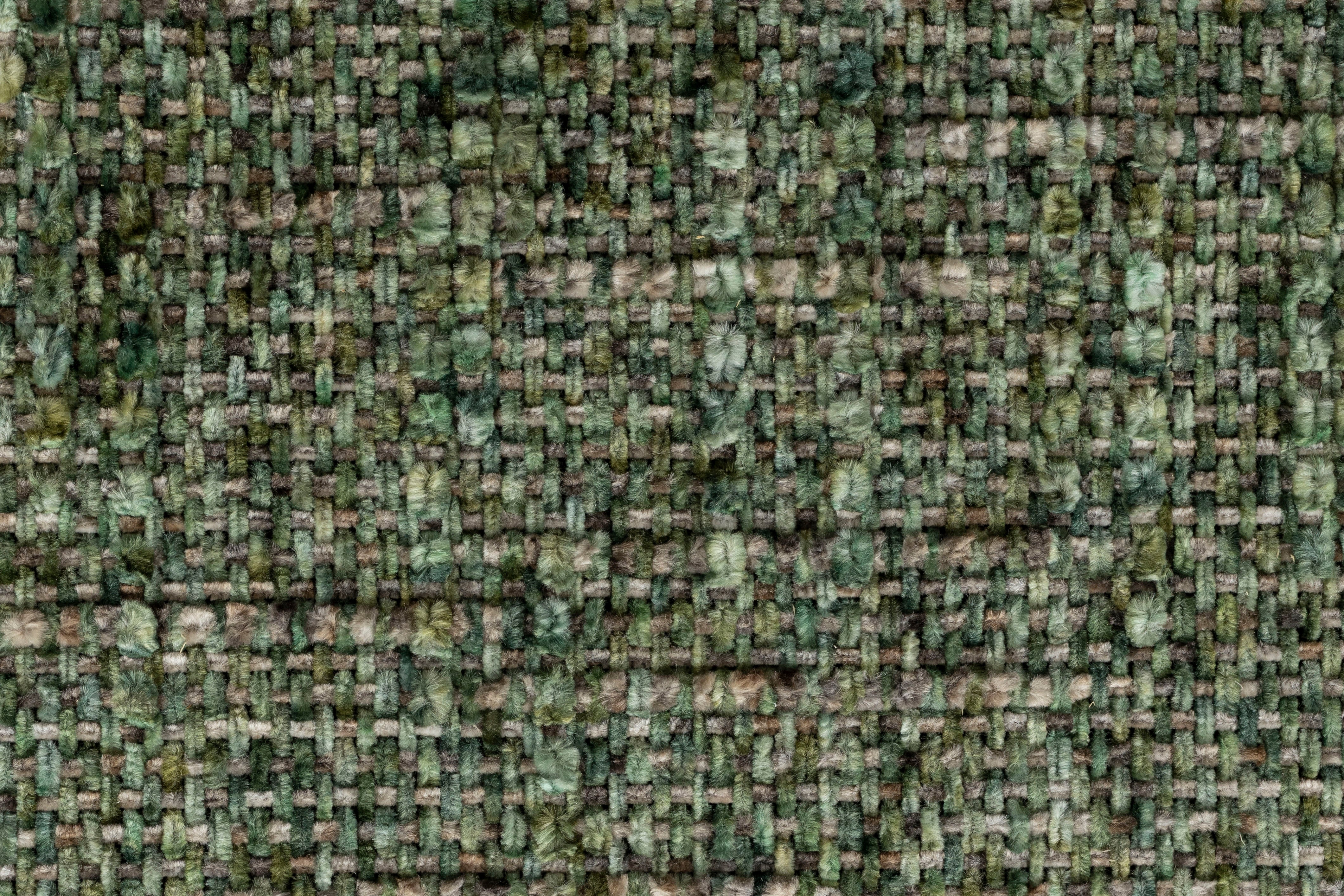 CLAES Chair Green with Brown Base