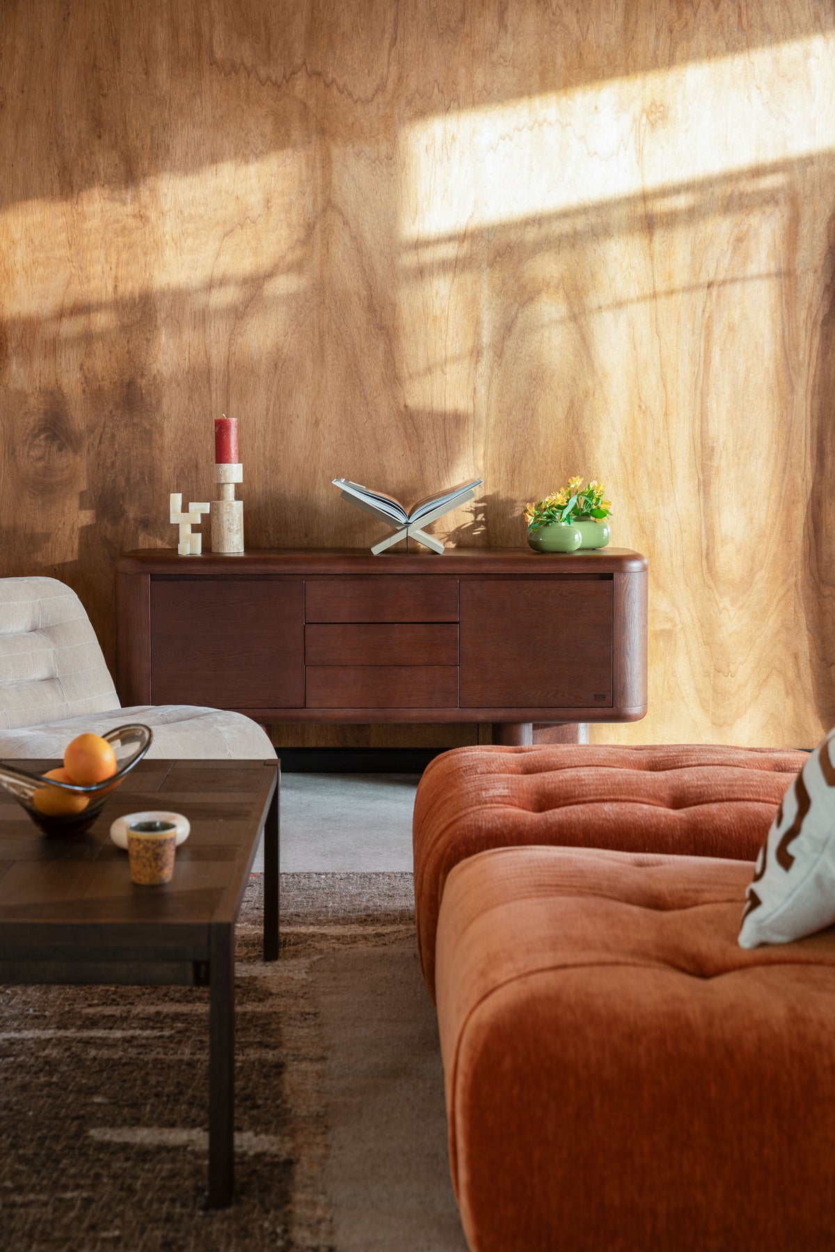 HERMAN Chest of Drawers in Dark Brown Ash Veneer