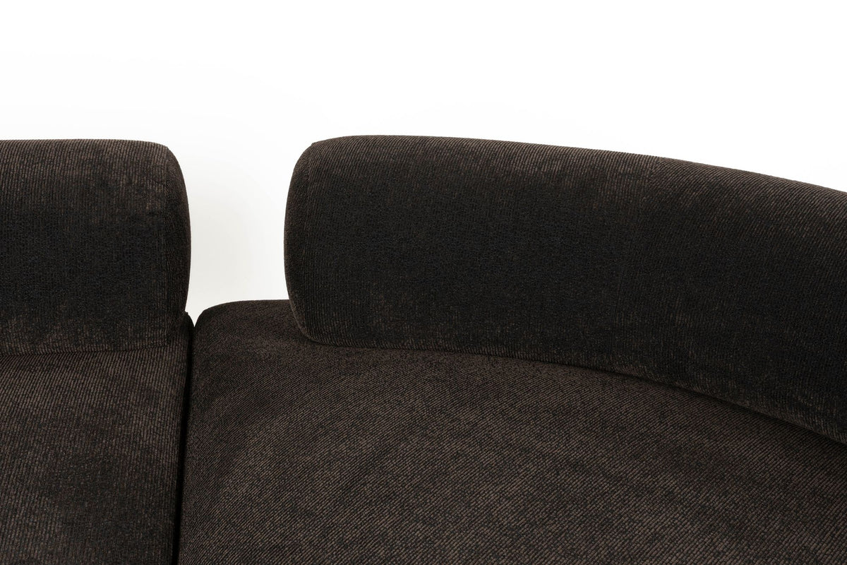 Sofa 7,5-osobowa REMBRANDT ciemnobrązowy lewostronny – ujęcie 9