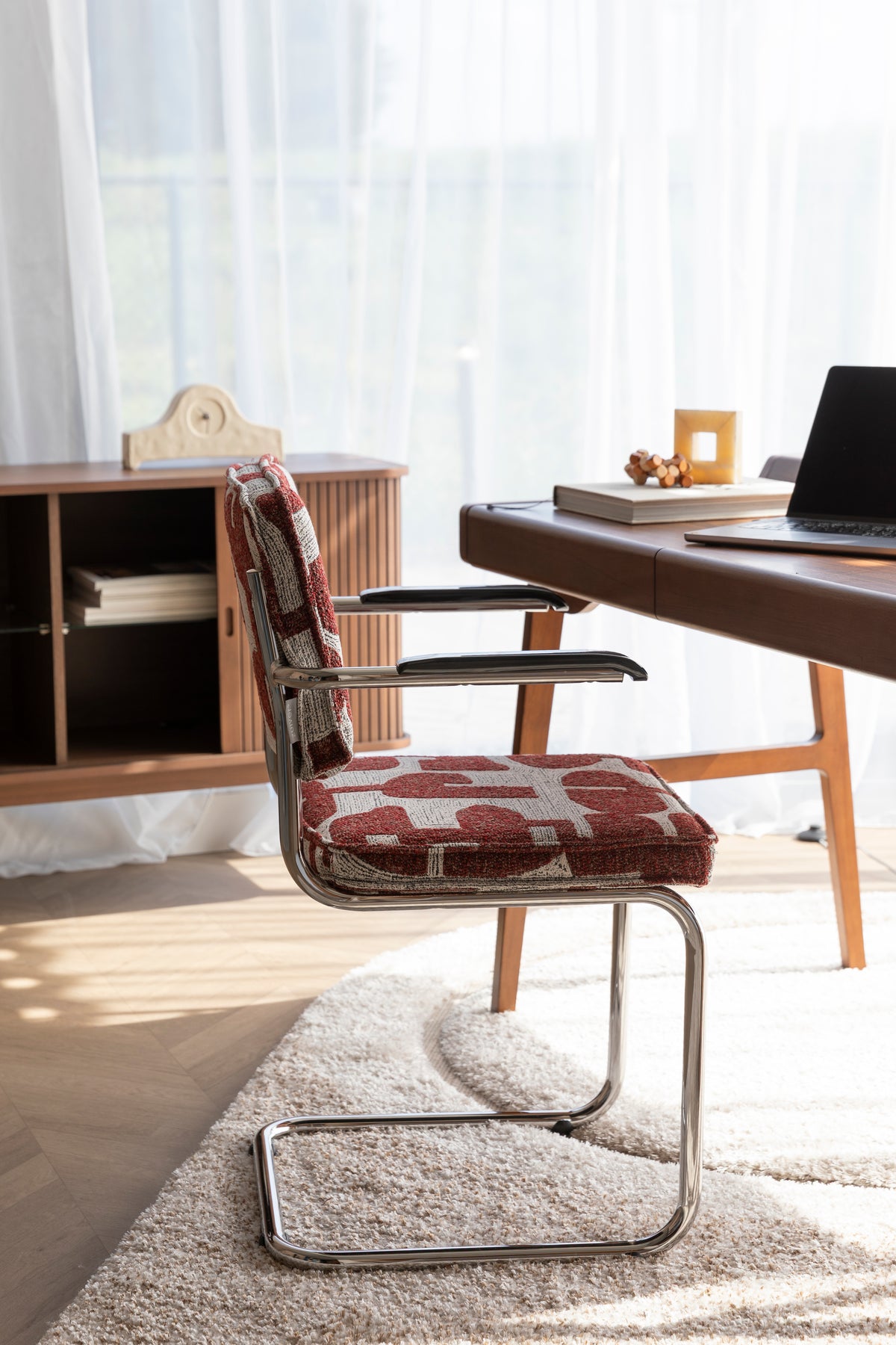 Ridge Deco Symbols Armchair Red