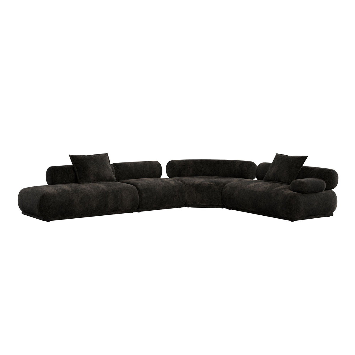 Sofa 7,5-osobowa REMBRANDT ciemnobrązowy prawostronny – ujęcie 6