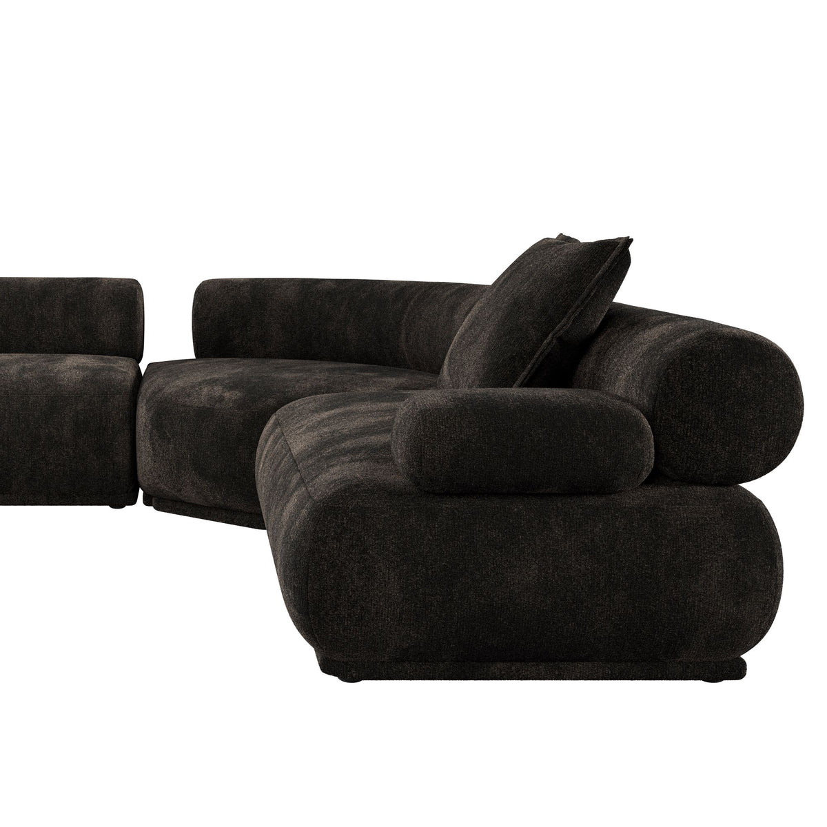 Sofa 7,5-osobowa REMBRANDT ciemnobrązowy prawostronny – ujęcie 3