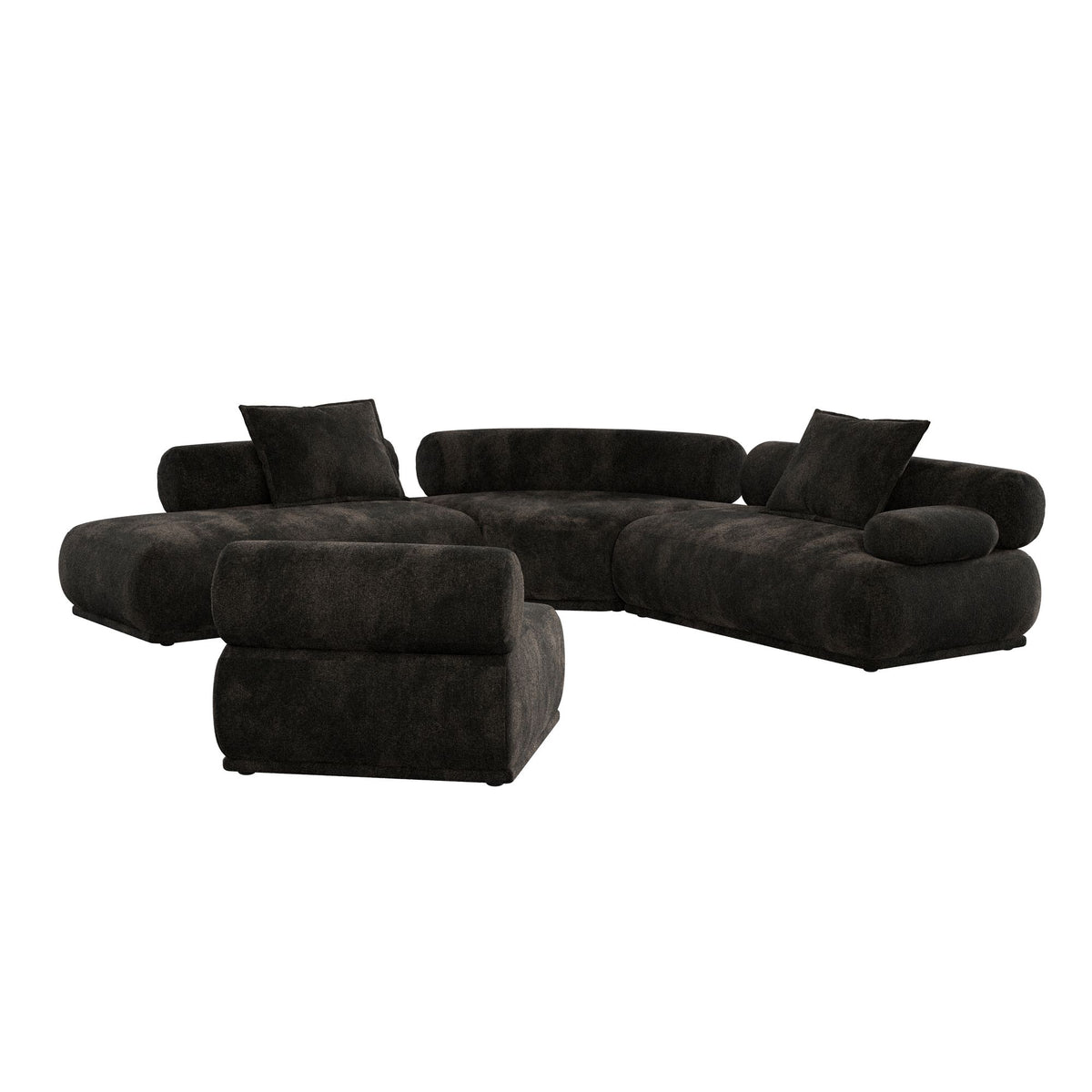 Sofa 7,5-osobowa REMBRANDT ciemnobrązowy prawostronny – Zuiver