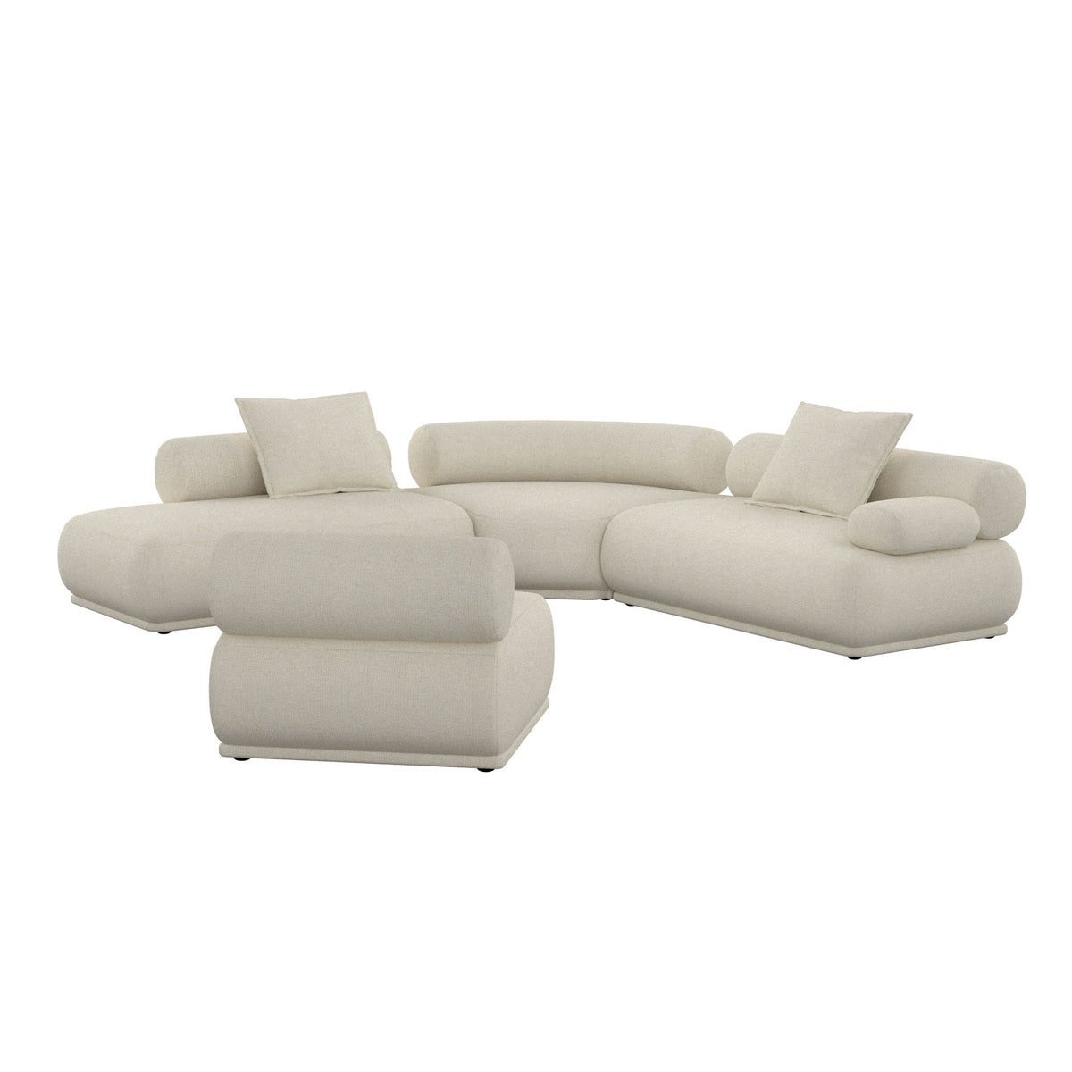 Sofa 7,5-osobowa REMBRANDT beżowy prawostronny – ujęcie 6