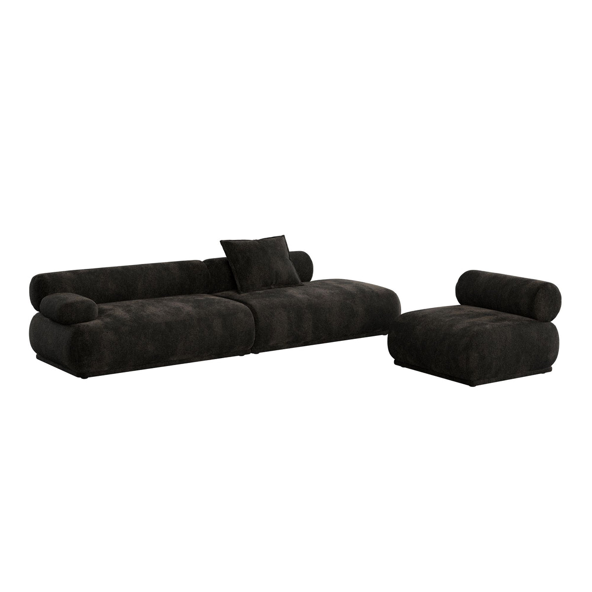 Sofa 4,5-osobowa REMBRANDT ciemnobrązowy lewostronny – Zuiver