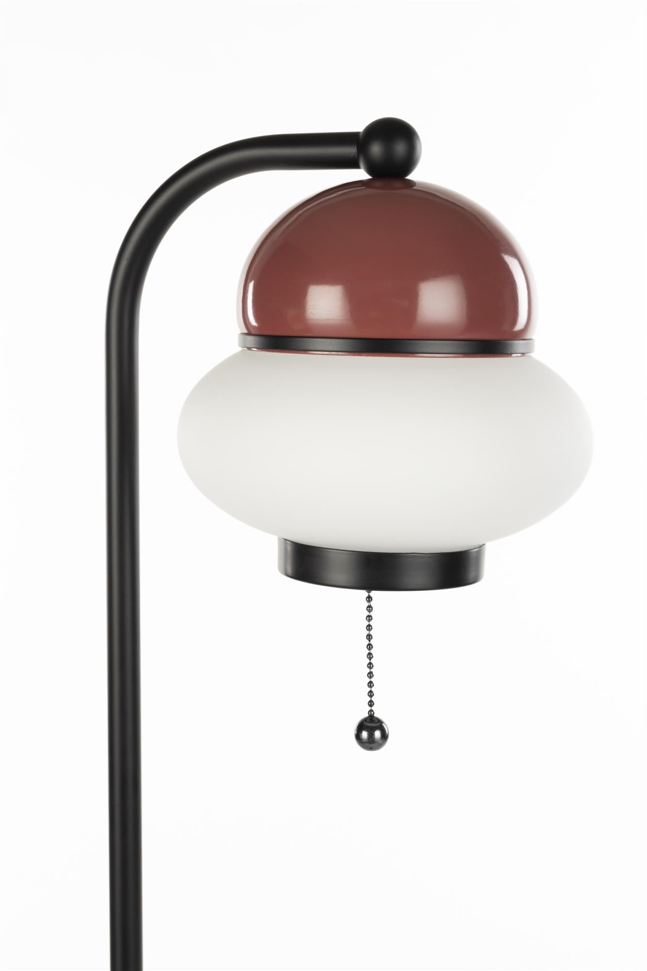BUMBLE floor lamp in burgundy with black finish