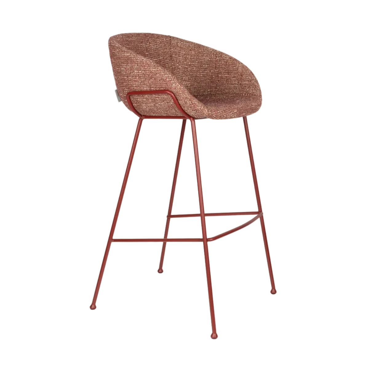 Hoker BARSTOOL FESTON czerwony – Zuiver