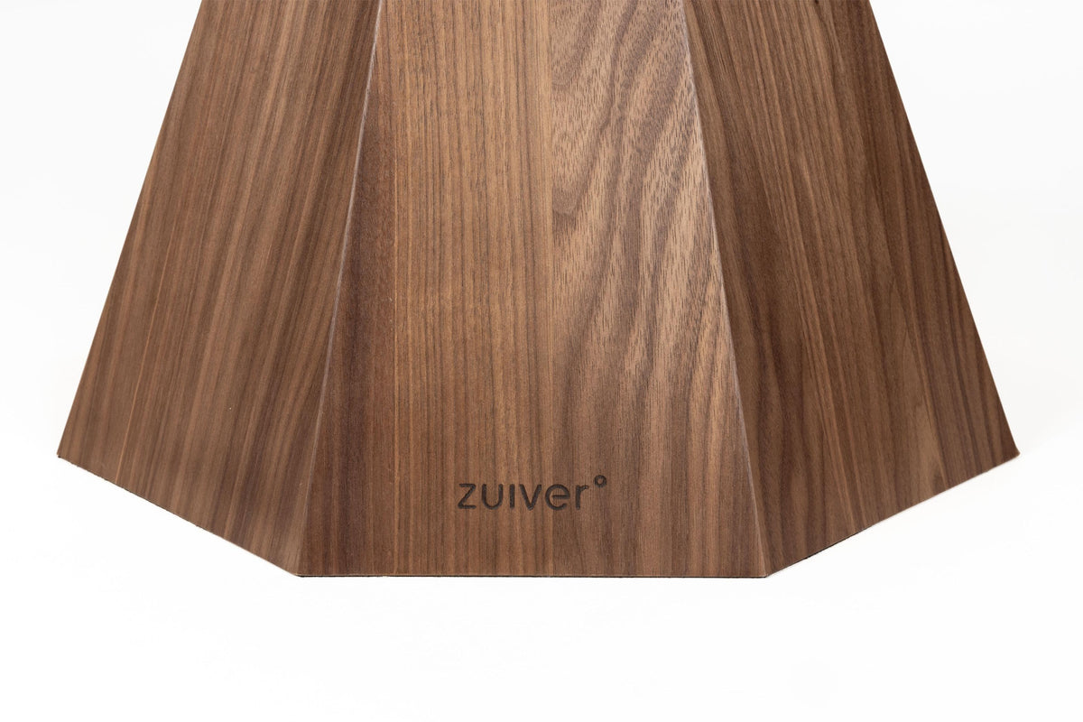 LOTUS Round Walnut Veneer Table