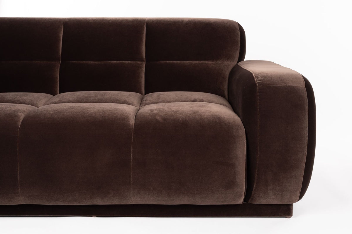 Sofa 6-osobowa HAZEL brązowy – ujęcie 6