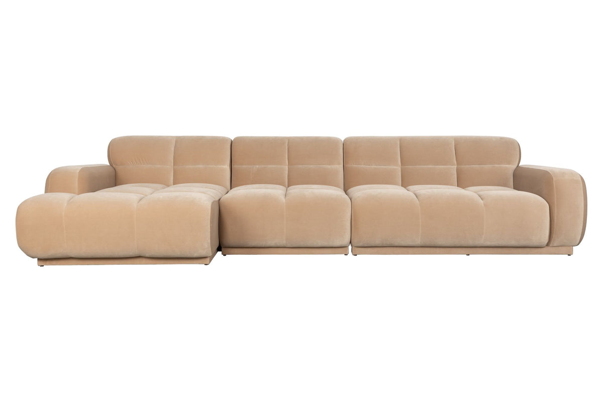 Sofa 6-osobowa HAZEL beżowy lewostronny – Zuiver