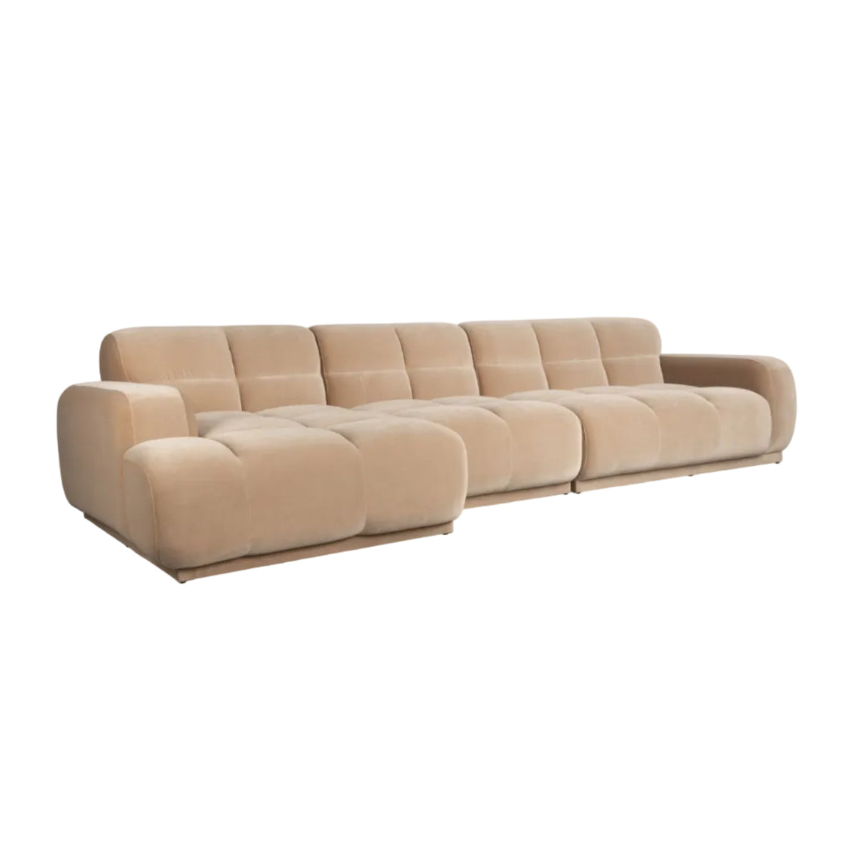 Sofa 6-osobowa HAZEL beżowy lewostronny – ujęcie 2