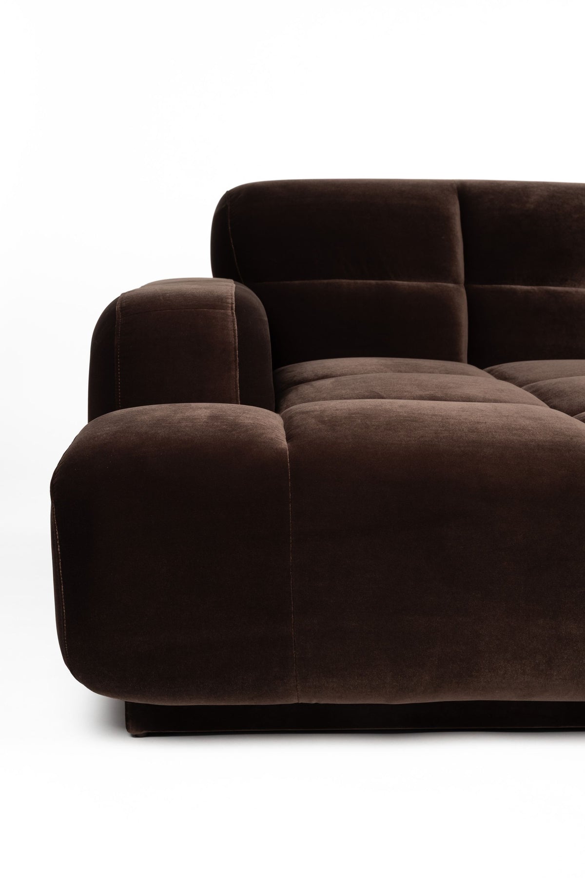 Sofa 6-osobowa HAZEL brązowy lewostronny – ujęcie 5