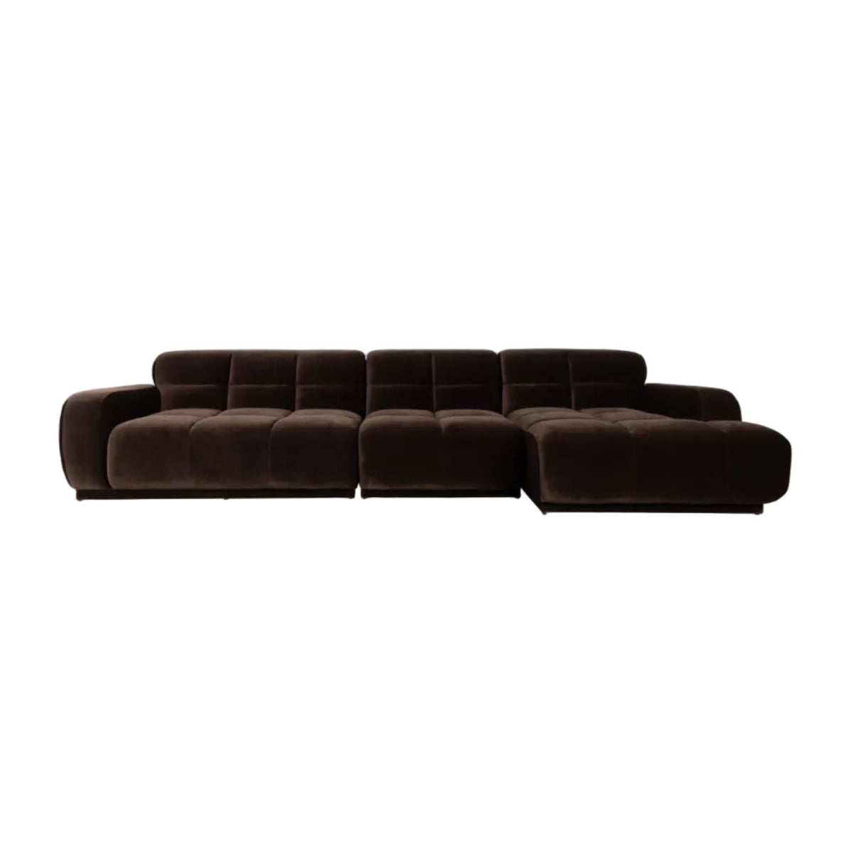Sofa 6-osobowa HAZEL brązowy prawostronny – Zuiver