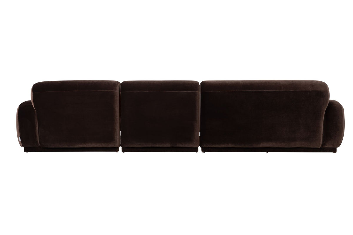 Sofa 6-osobowa HAZEL brązowy prawostronny – ujęcie 3