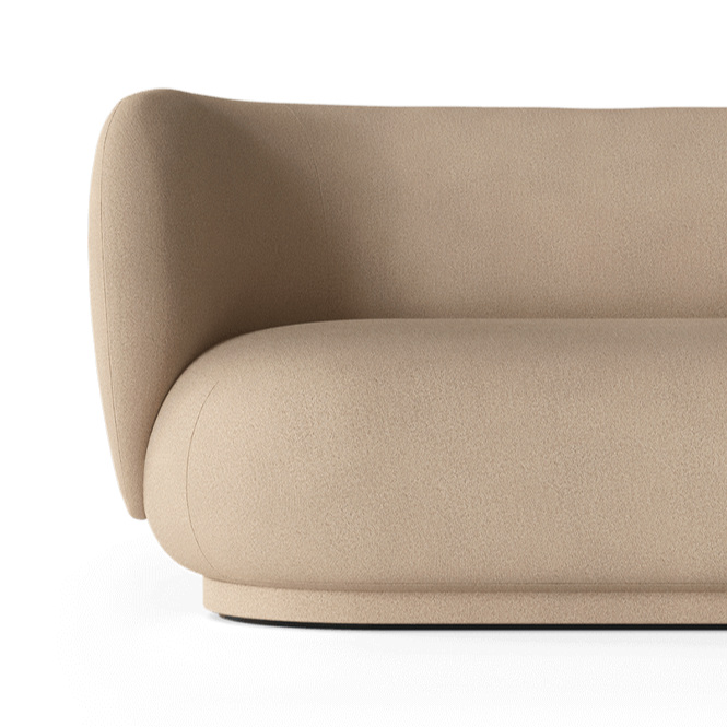 Rico Divan Brushed Sand Sofa sofa