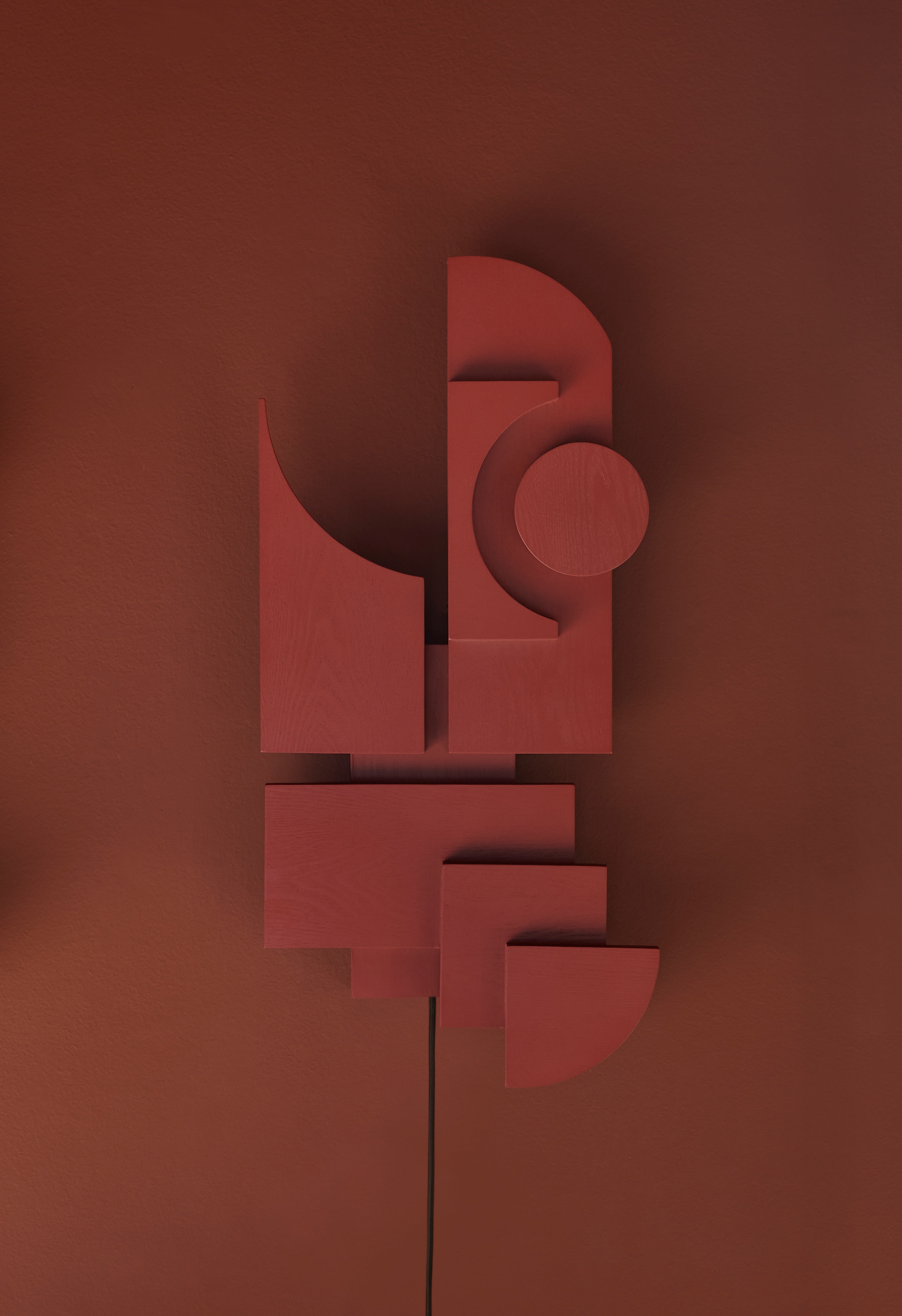 Wandleuchte TOTEM DECO rot