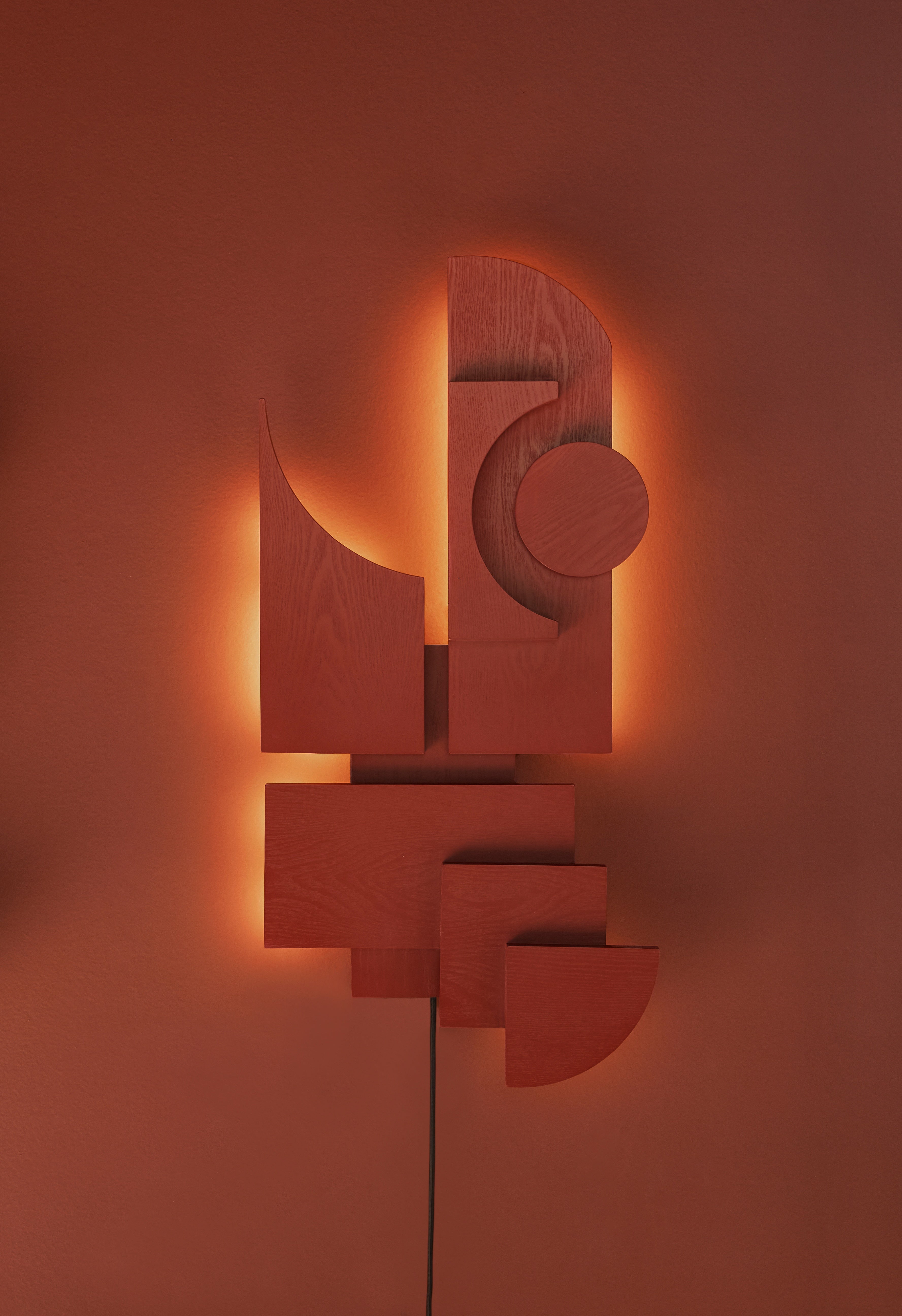 Wandleuchte TOTEM DECO rot
