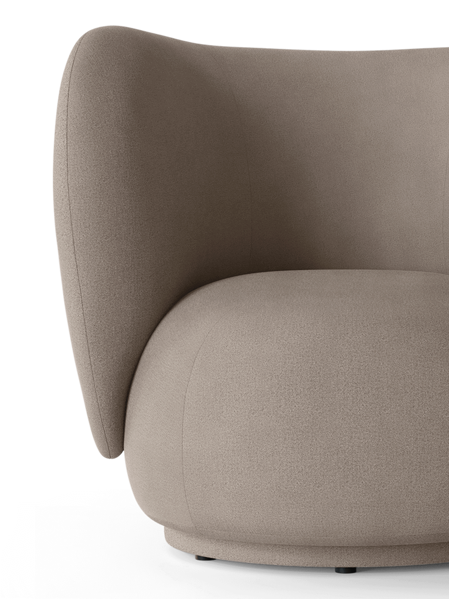 Rico Lounge Brushed Rived Chair warm gray