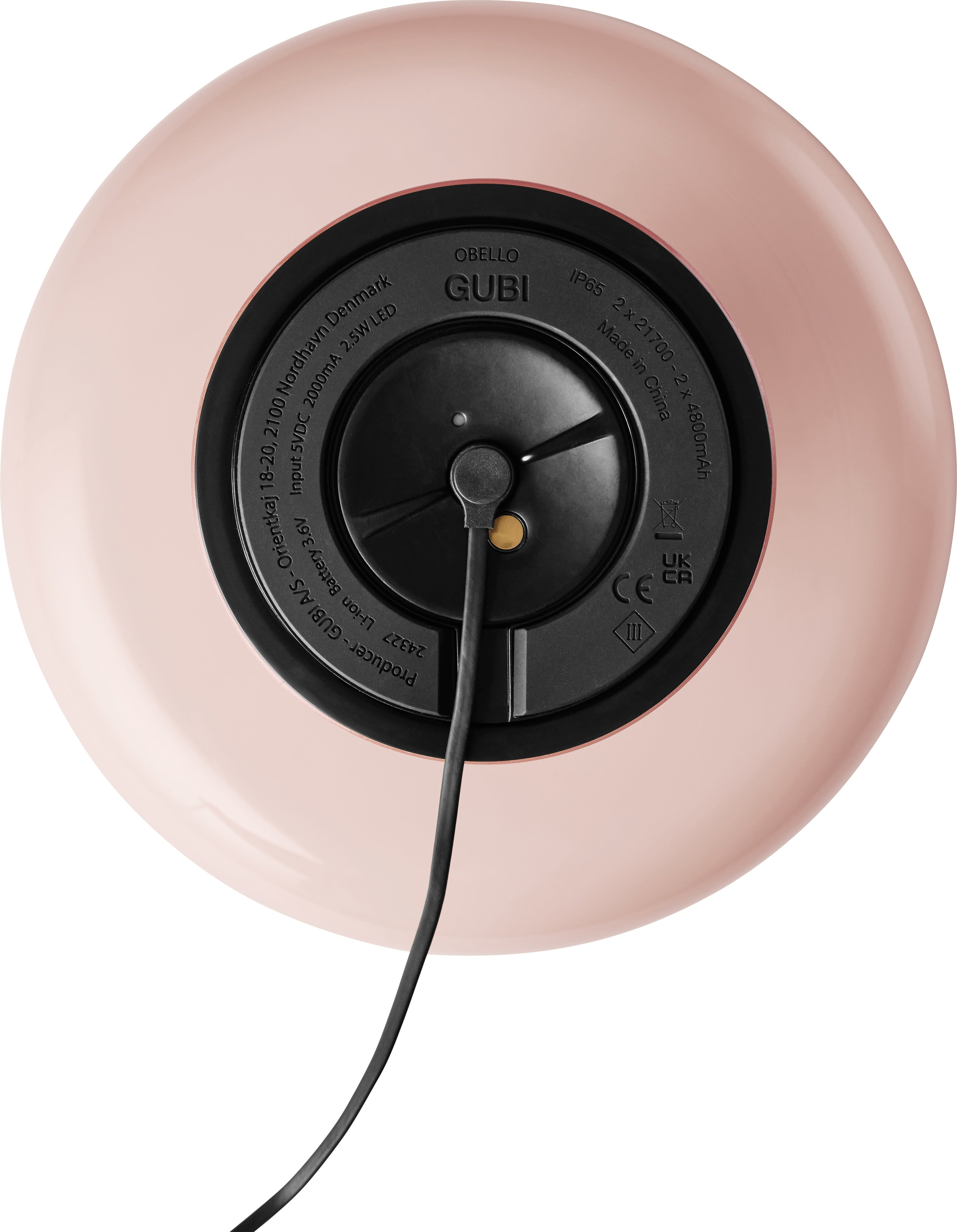 Portable Lamp OBELLO Powder Pink