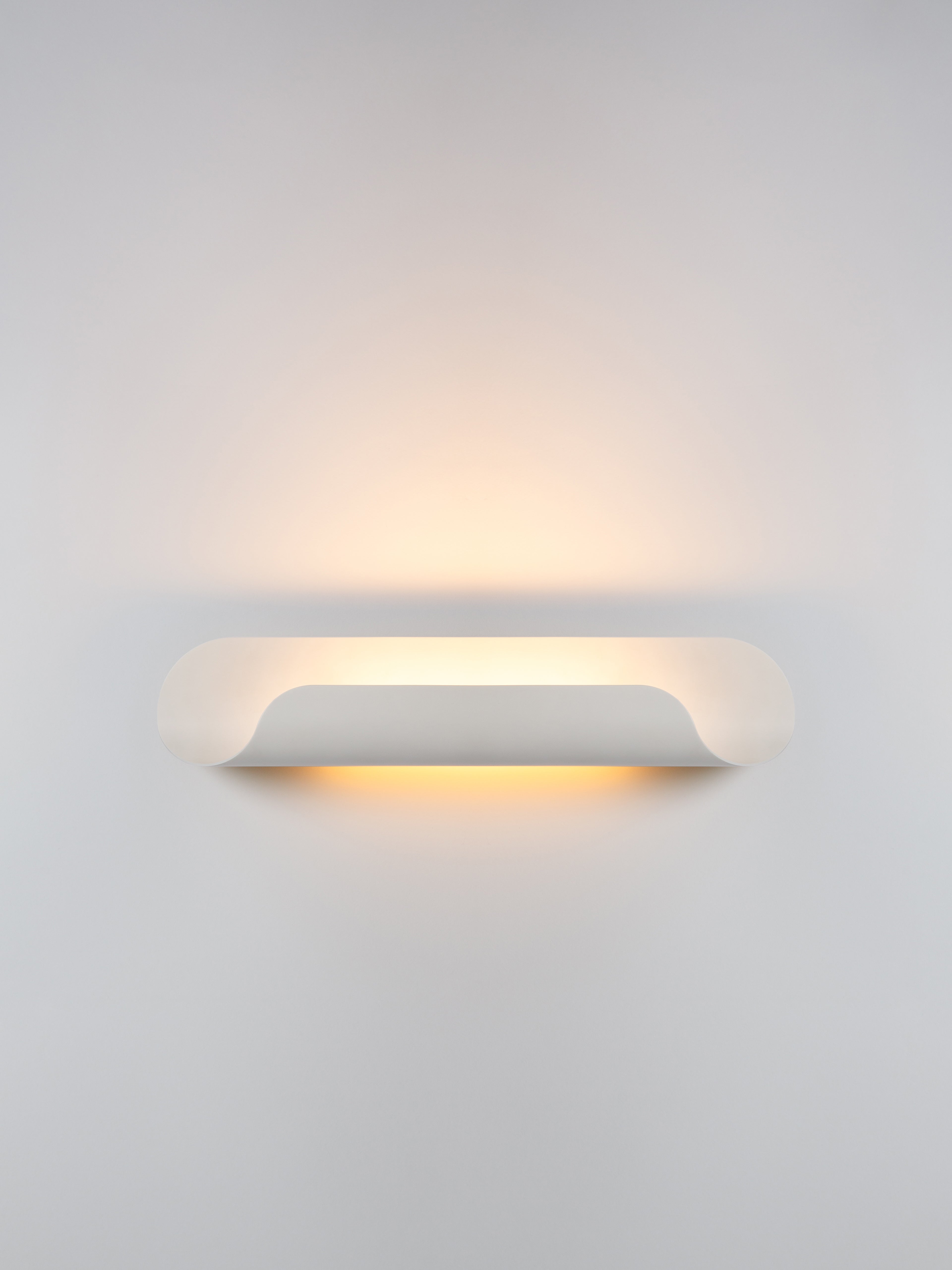Lampa ścienna ROLL biały