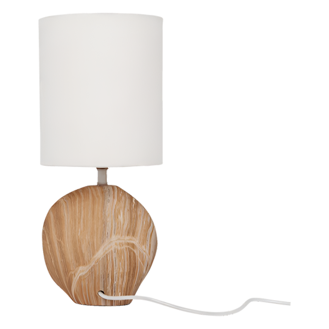 Lampa stołowa VITA dolomit z bawełnianym abażurem