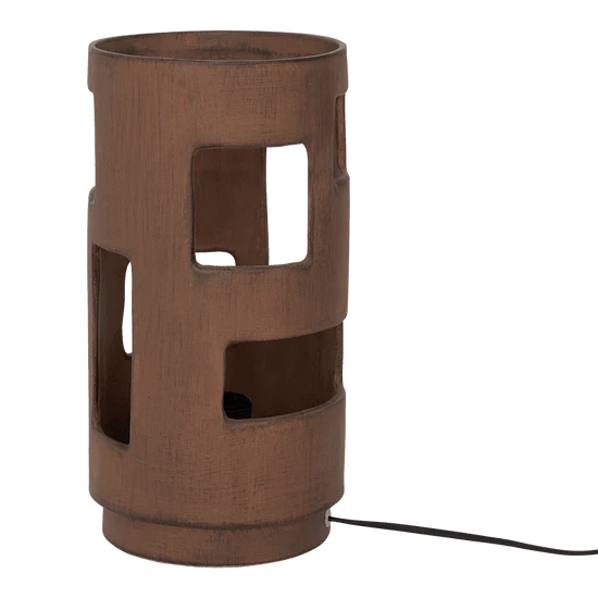 Lampa stołowa ANGOLI rdzawobrązowy