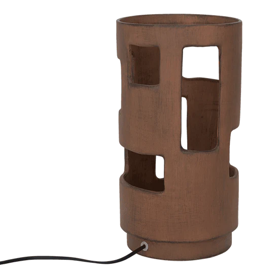 Lampa stołowa ANGOLI rdzawobrązowy