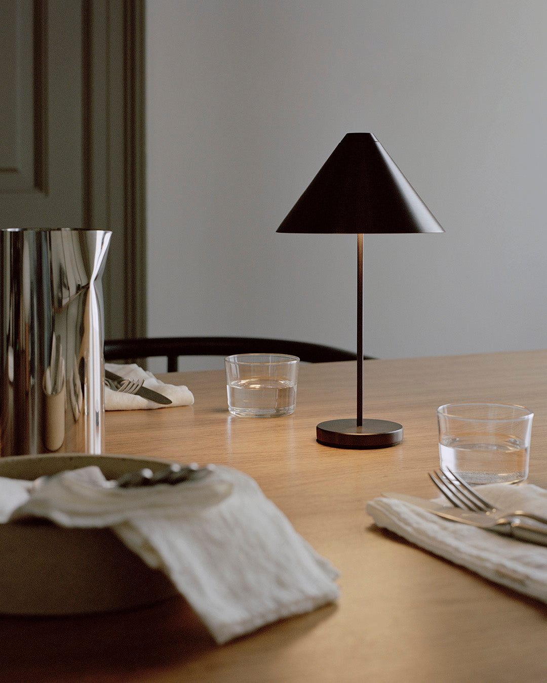 BROLLY BLACK STEEL LAMP LAMP