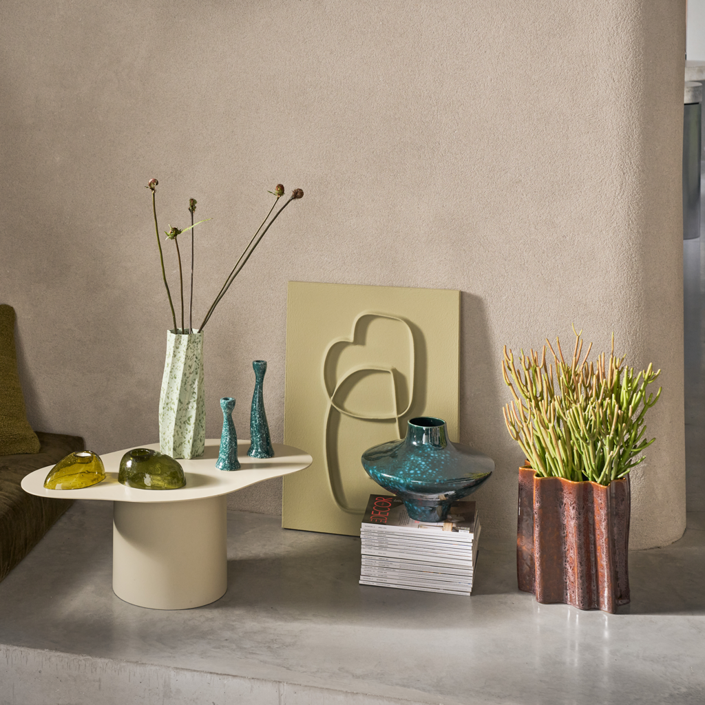 RIFF brown ceramic pot