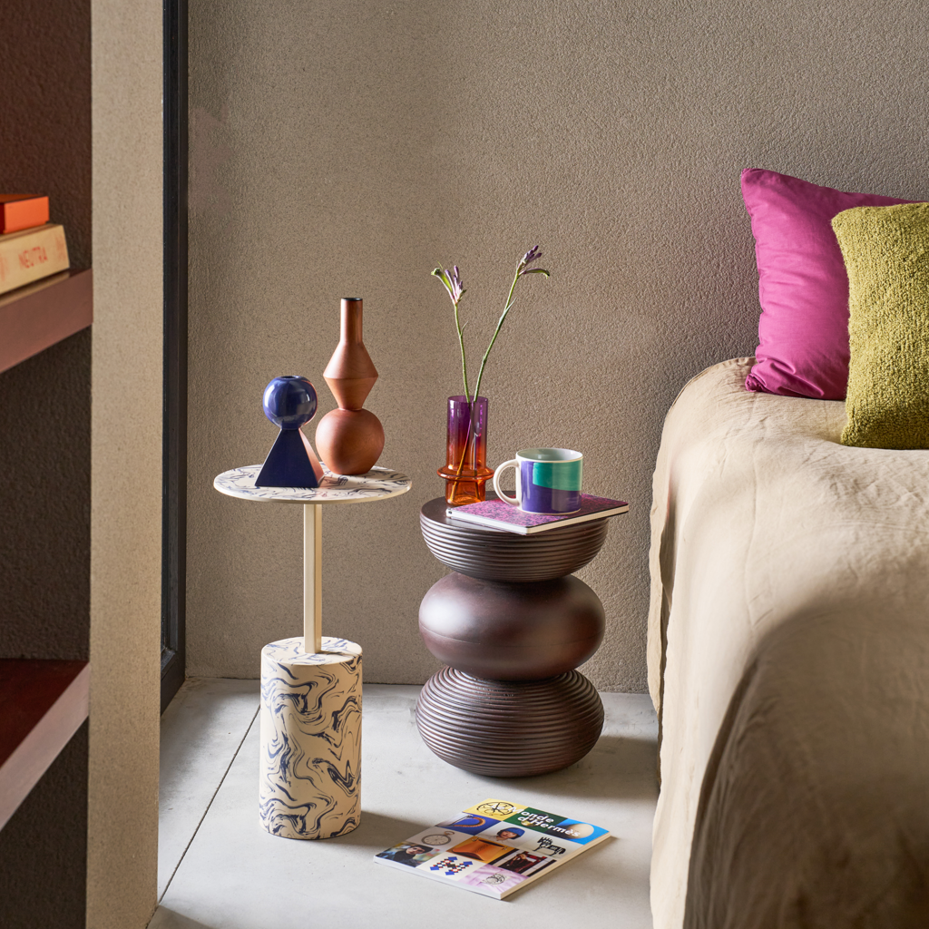 SVEN Side Table Dark Brown Mango Wood