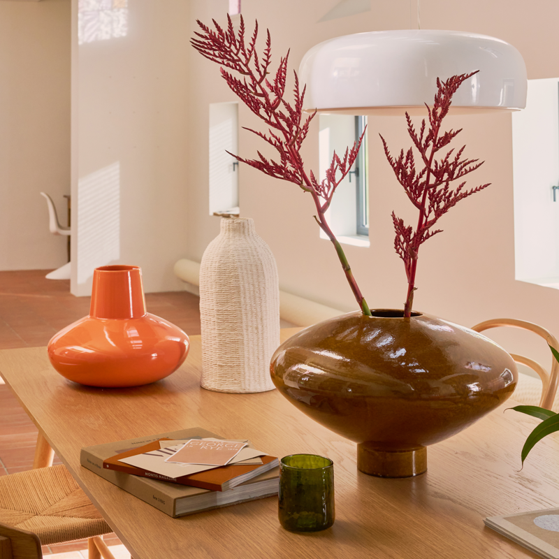 NALA Brown Ceramic Vase