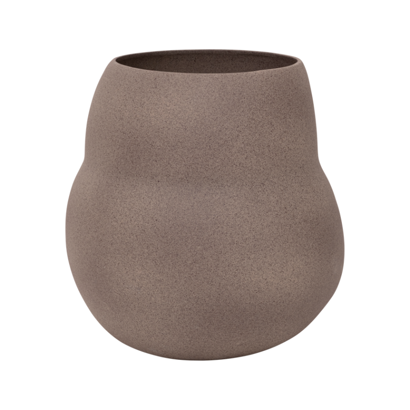 SCOUT Brown Ceramic Planter